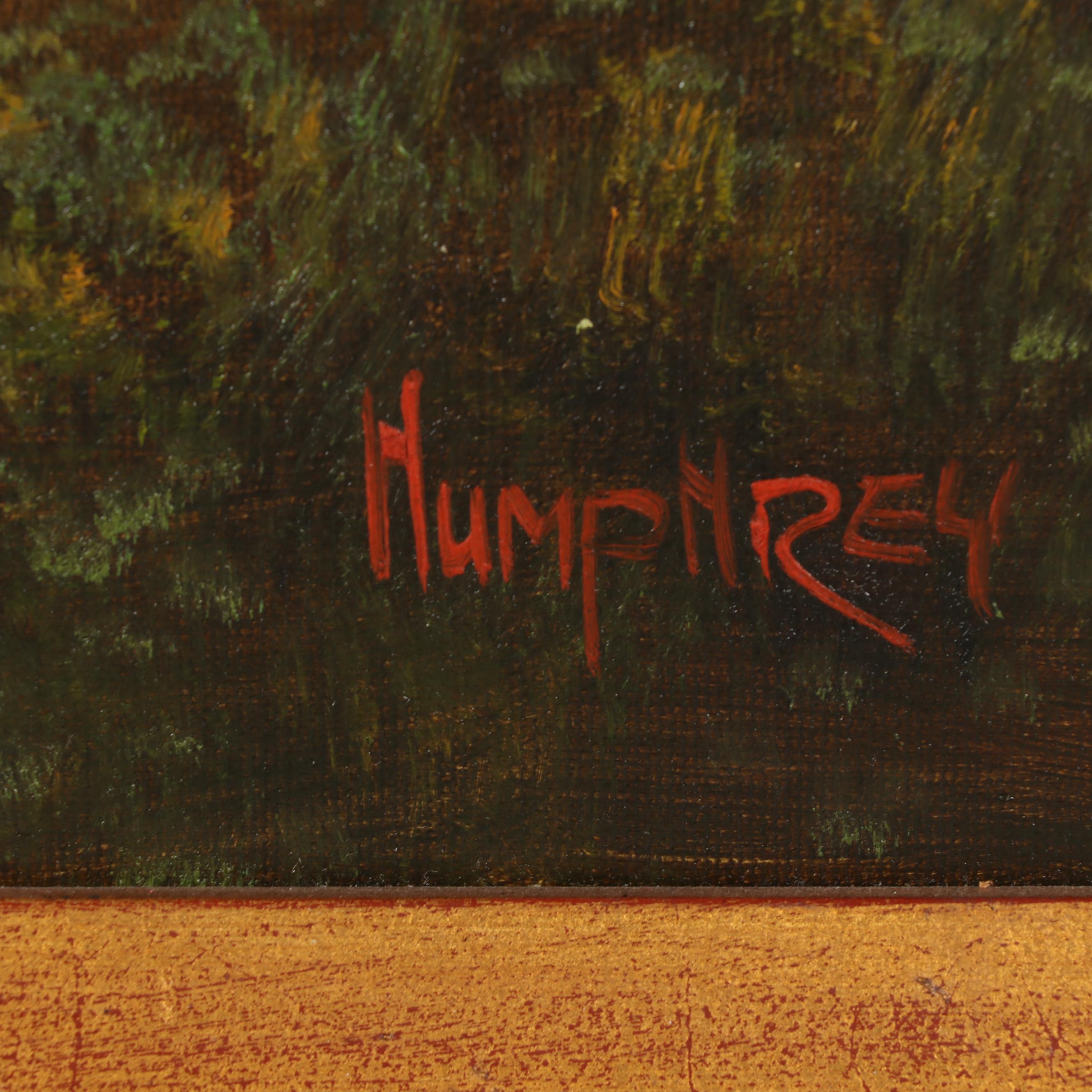 Humphrey Pastoral Landscape with Sheep Oil Painting EBTH