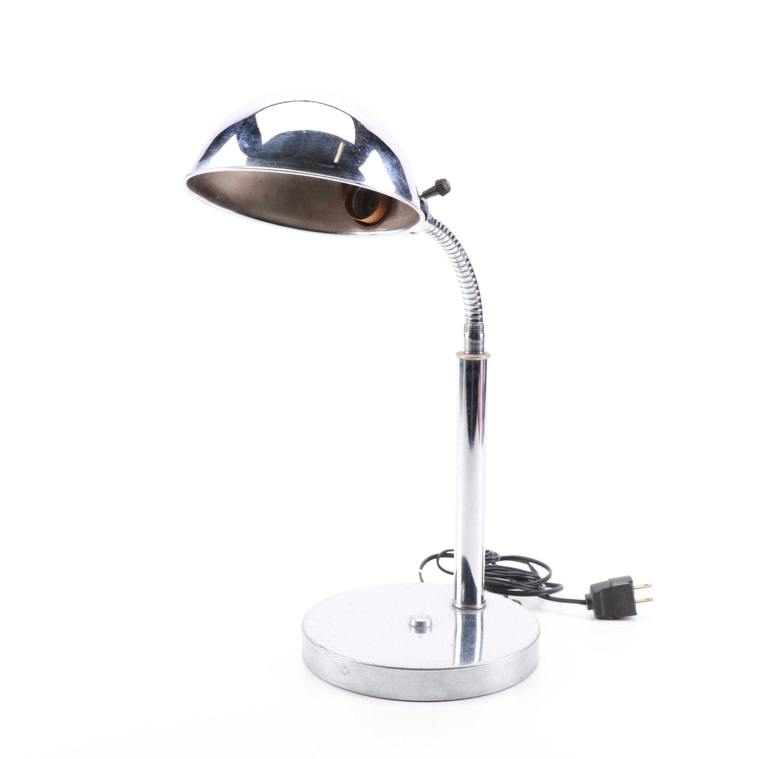 Lamptek Chrome Gooseneck Desk Lamp, Mid to Late 20th ...