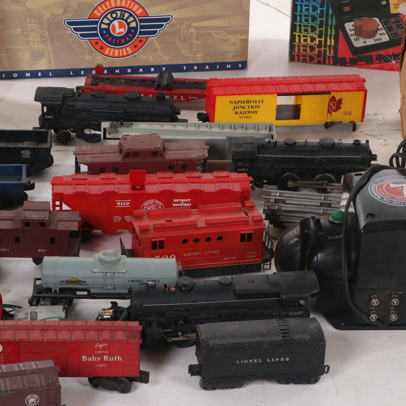 Lionel Scale O Motorized Model Train Cars, Transformers, Tracks, and
