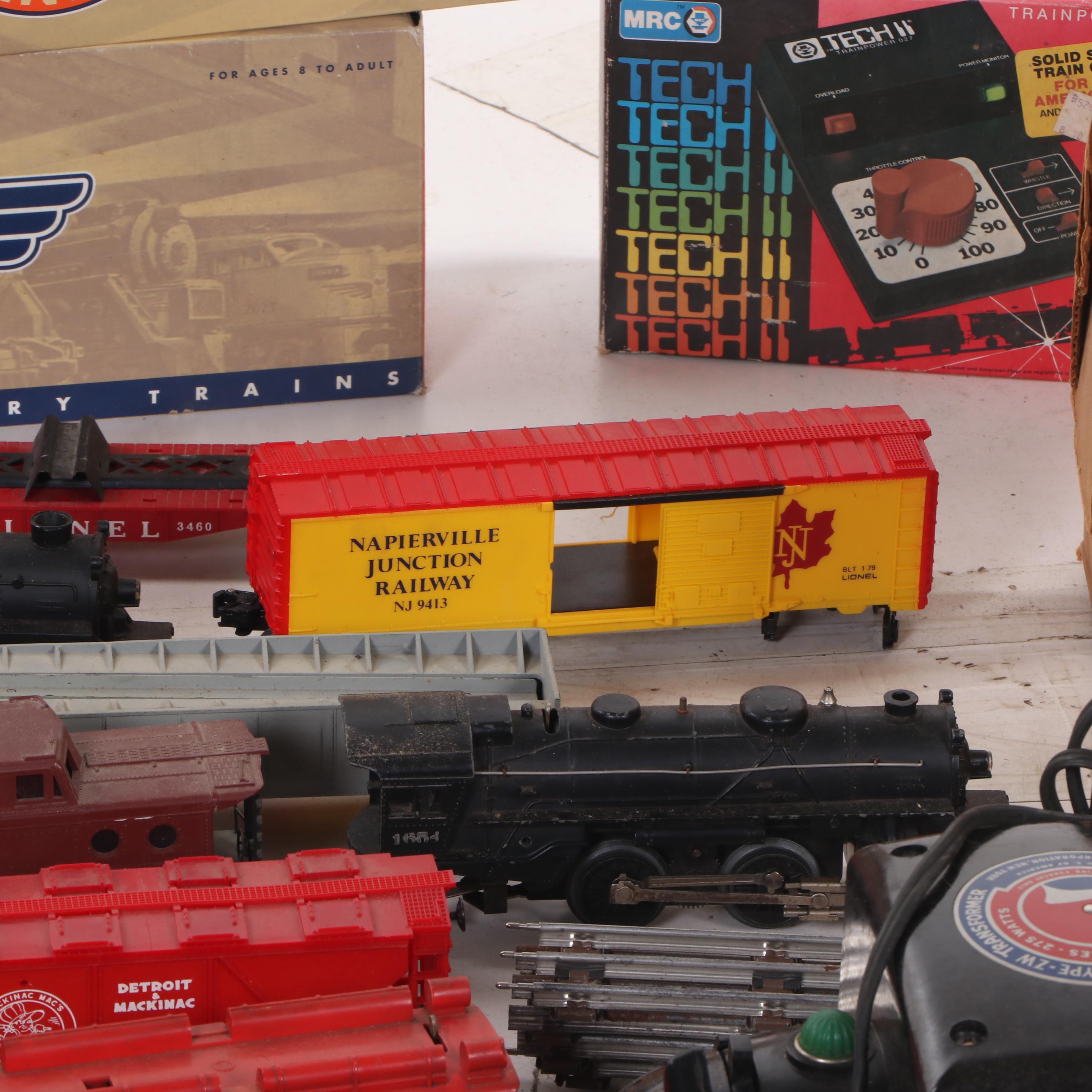 Lionel Scale O Motorized Model Train Cars, Transformers, Tracks, and