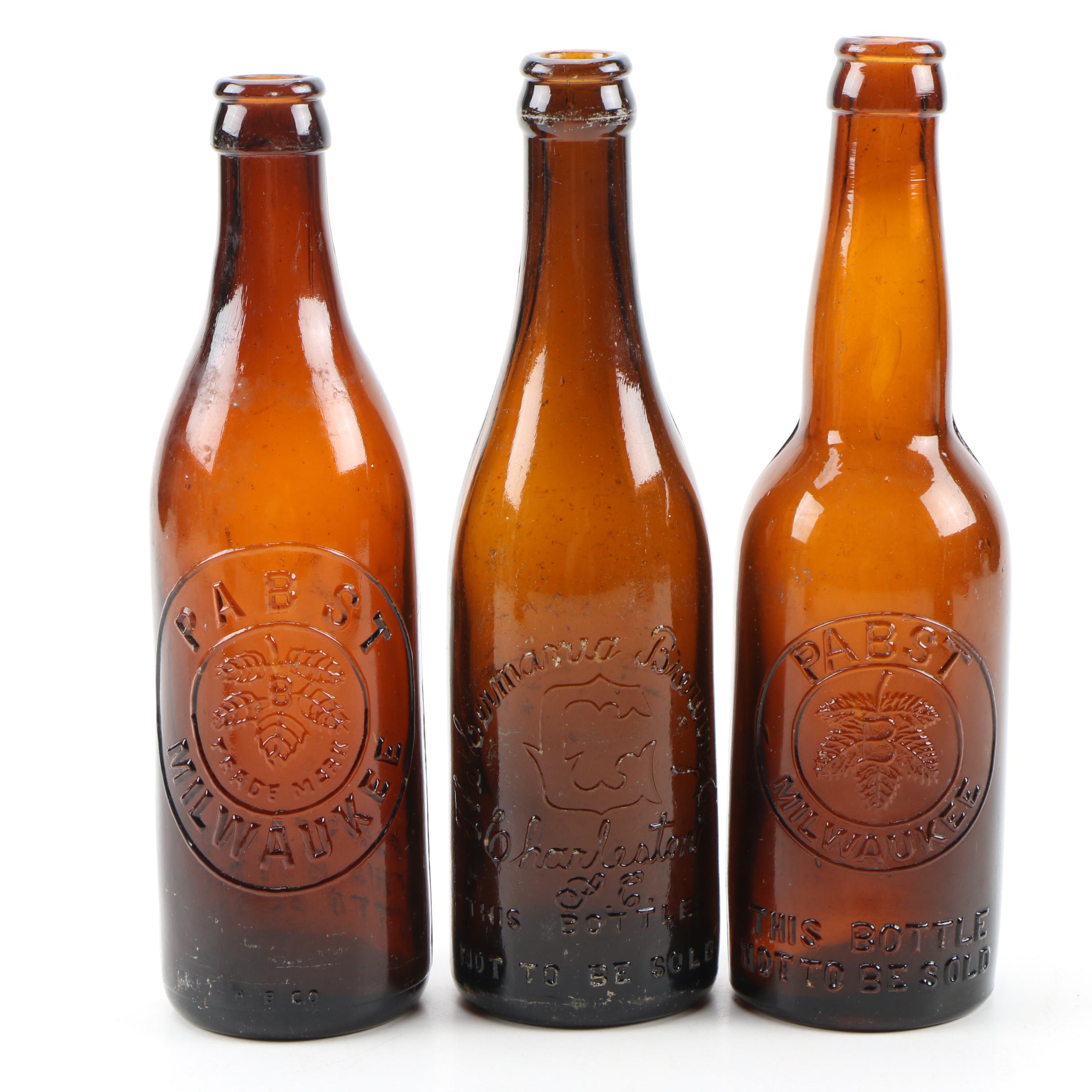 Amber Glass Beer Bottles From East Coast Breweries, Antique EBTH