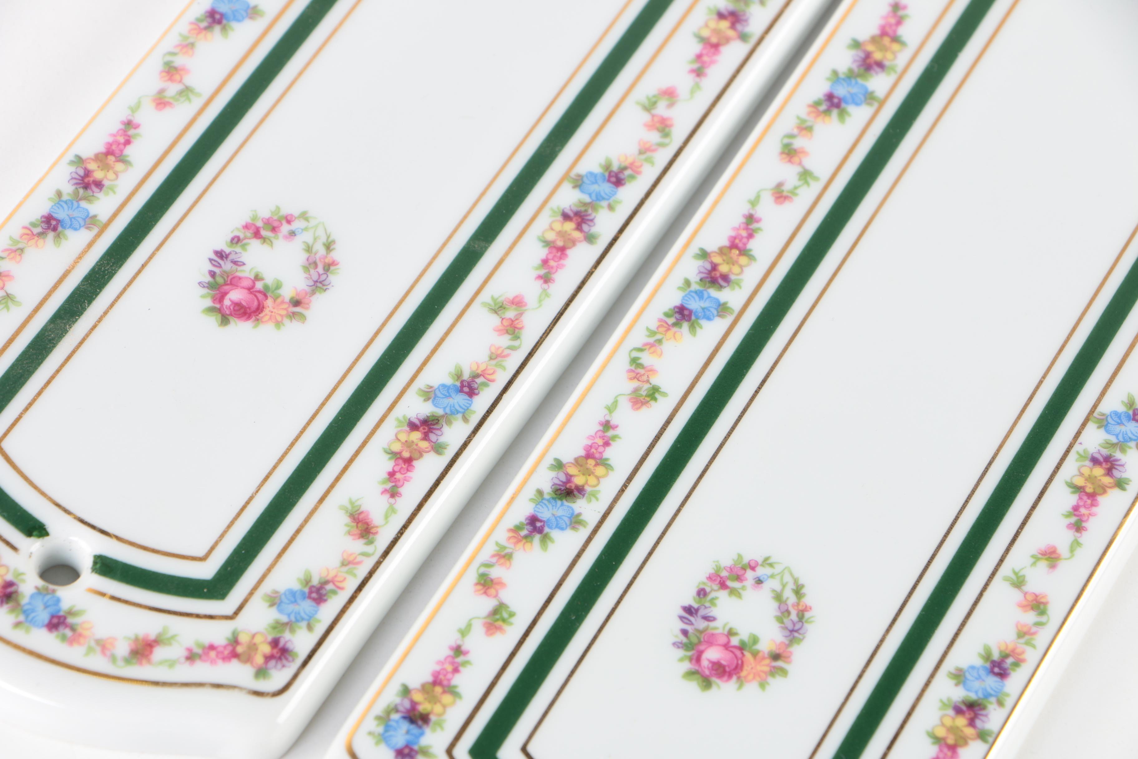 Limoges Porcelain Door Push Plates EBTH