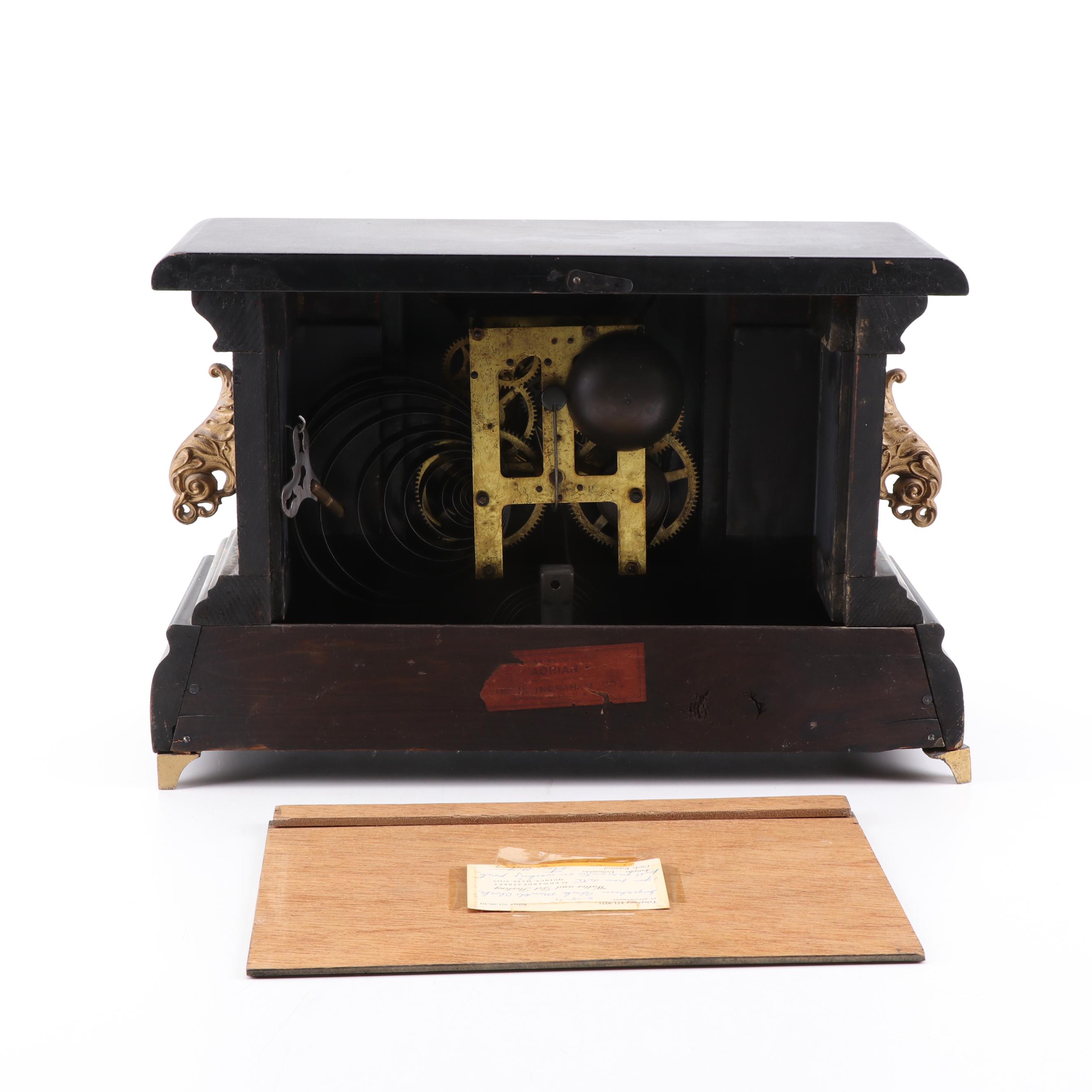 E. Ingraham "Adrian" Adamantine Style Mantel Clock, circa 1900 EBTH