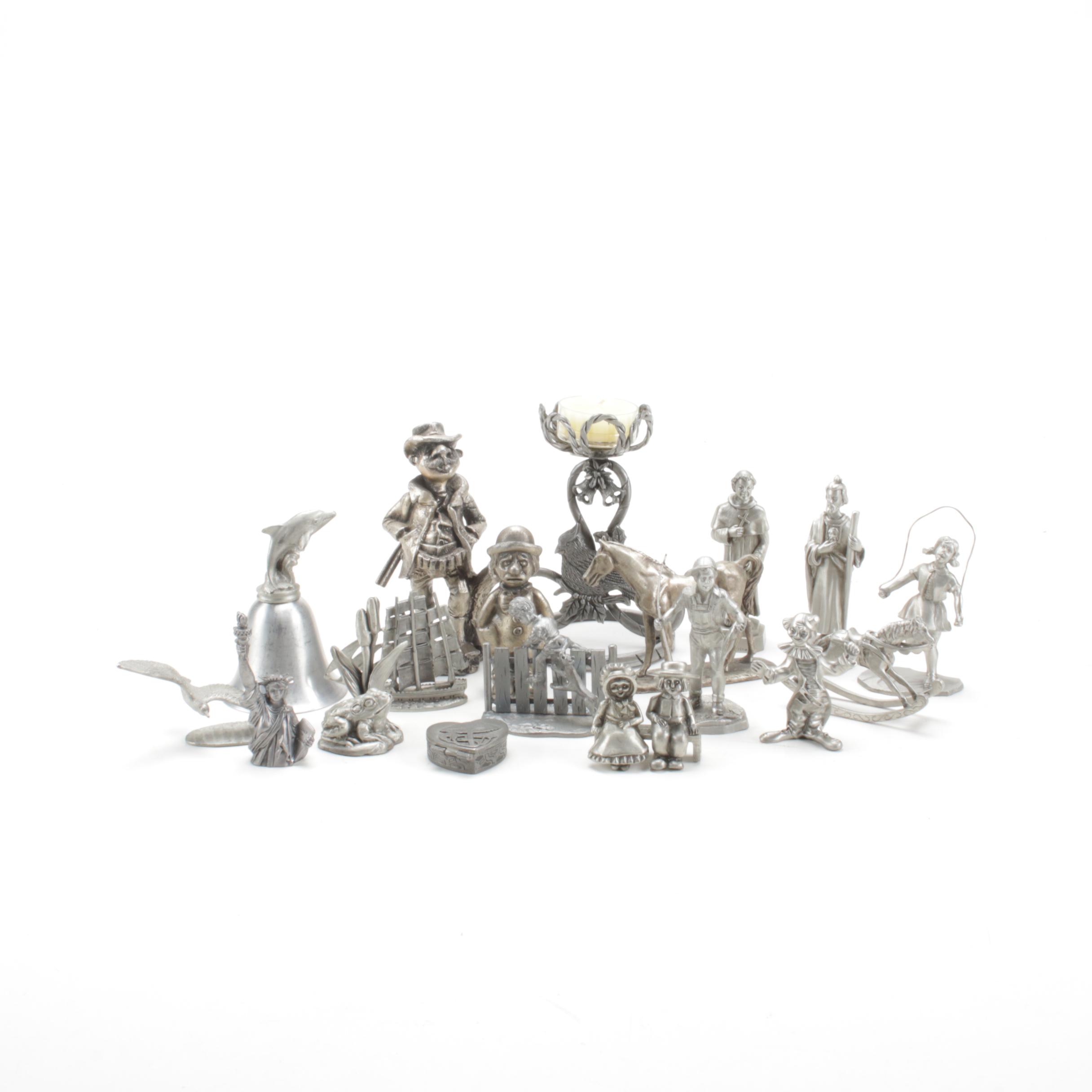 Pewter Figurine Collection EBTH
