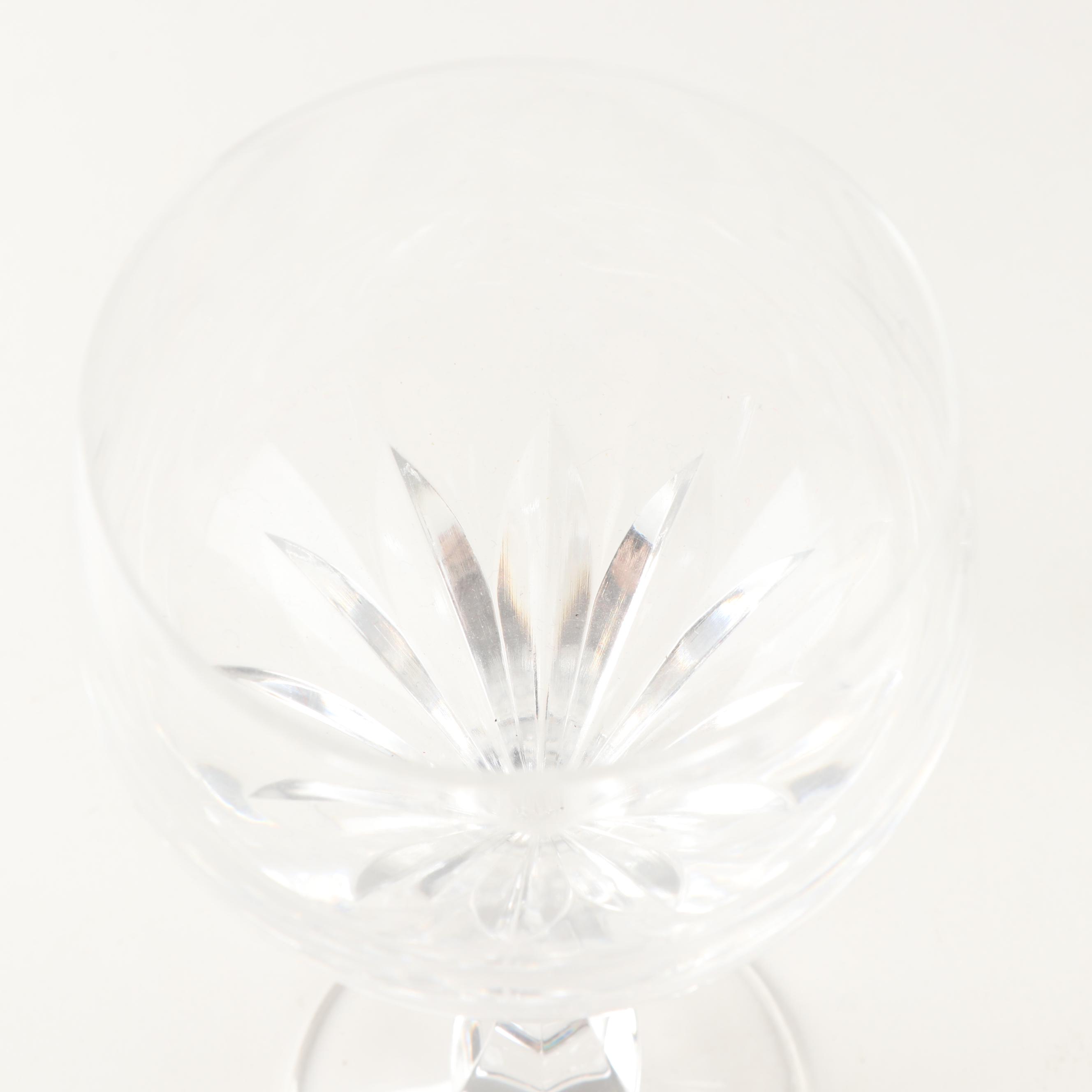 Mikasa "Park Lane" Crystal Highball Tumblers and Wine Glasses EBTH