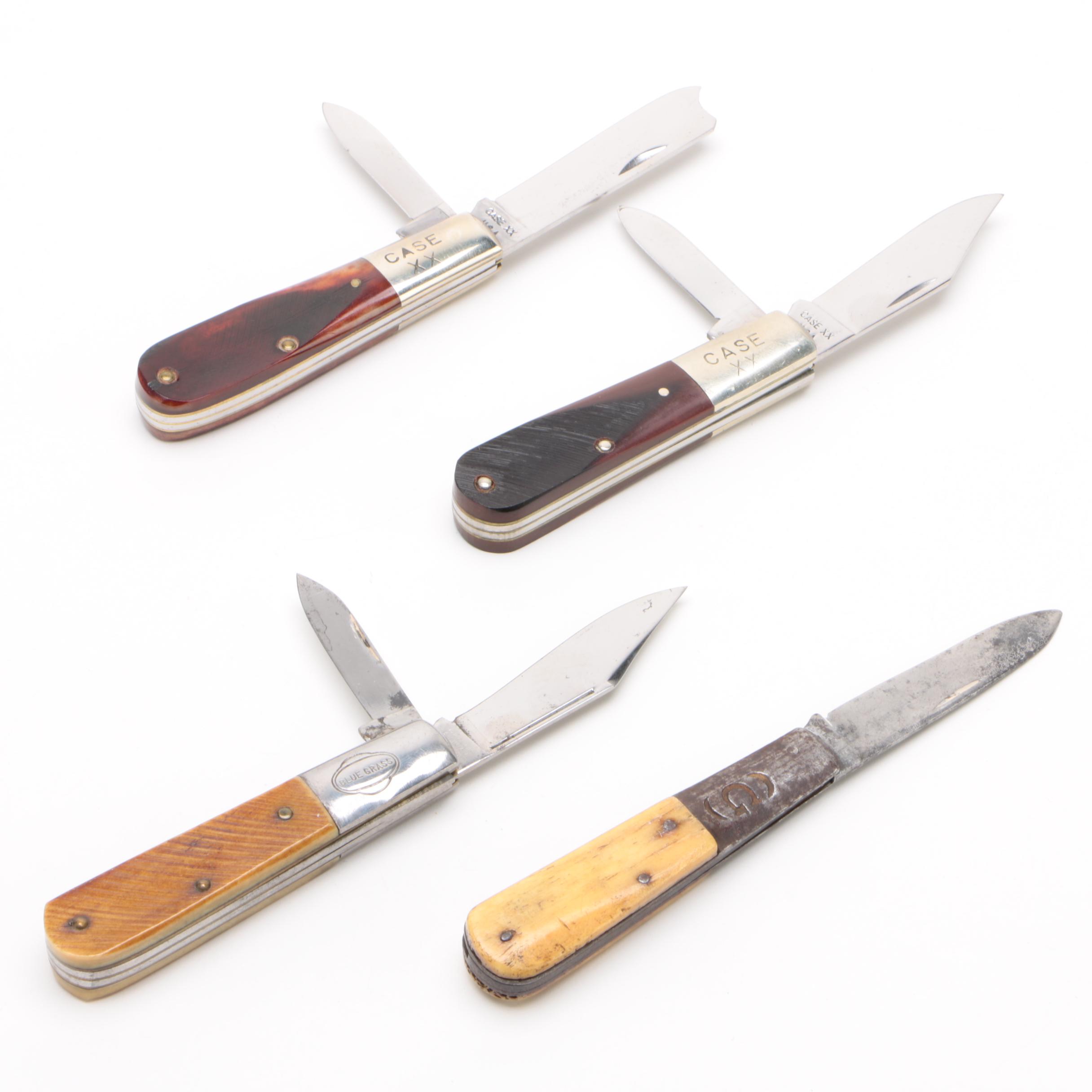 Gardner 1876, Case XX, and Bluegrass Folding Pocket Knives EBTH
