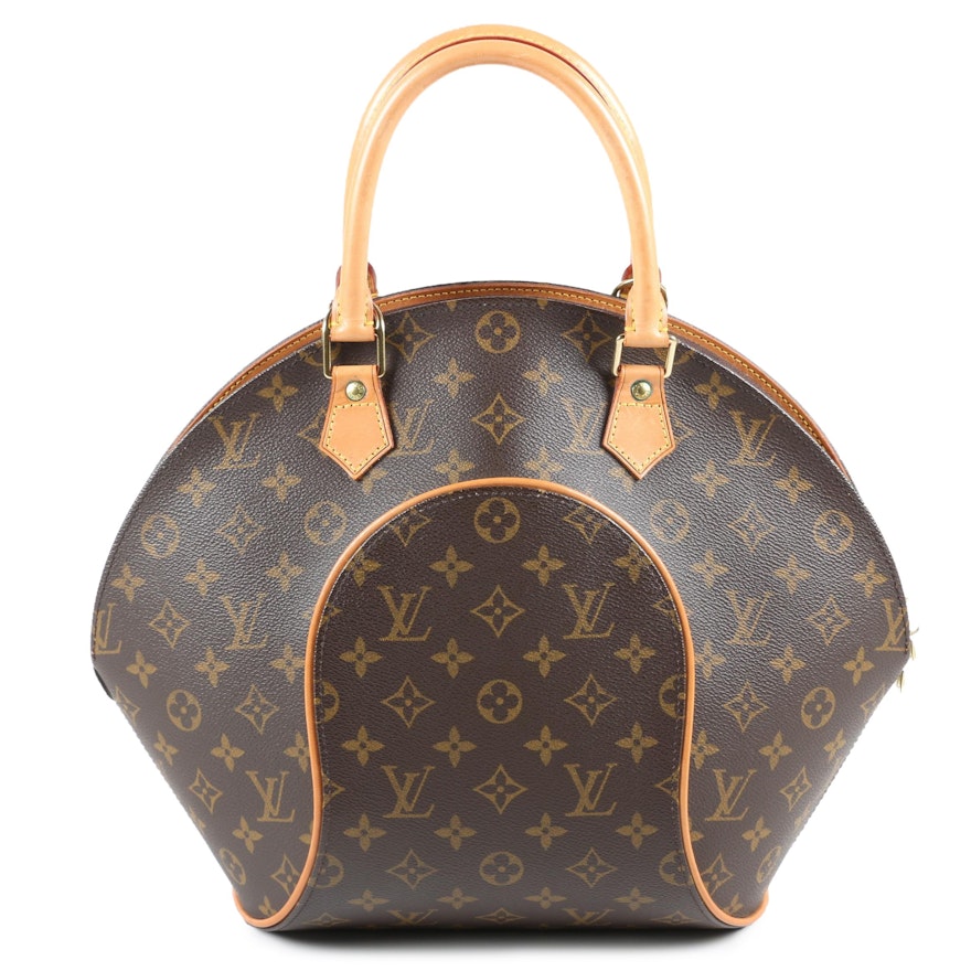 Louis Vuitton Paris Ellipse MM Bag in Monogram Canvas and Vachetta Leather | EBTH