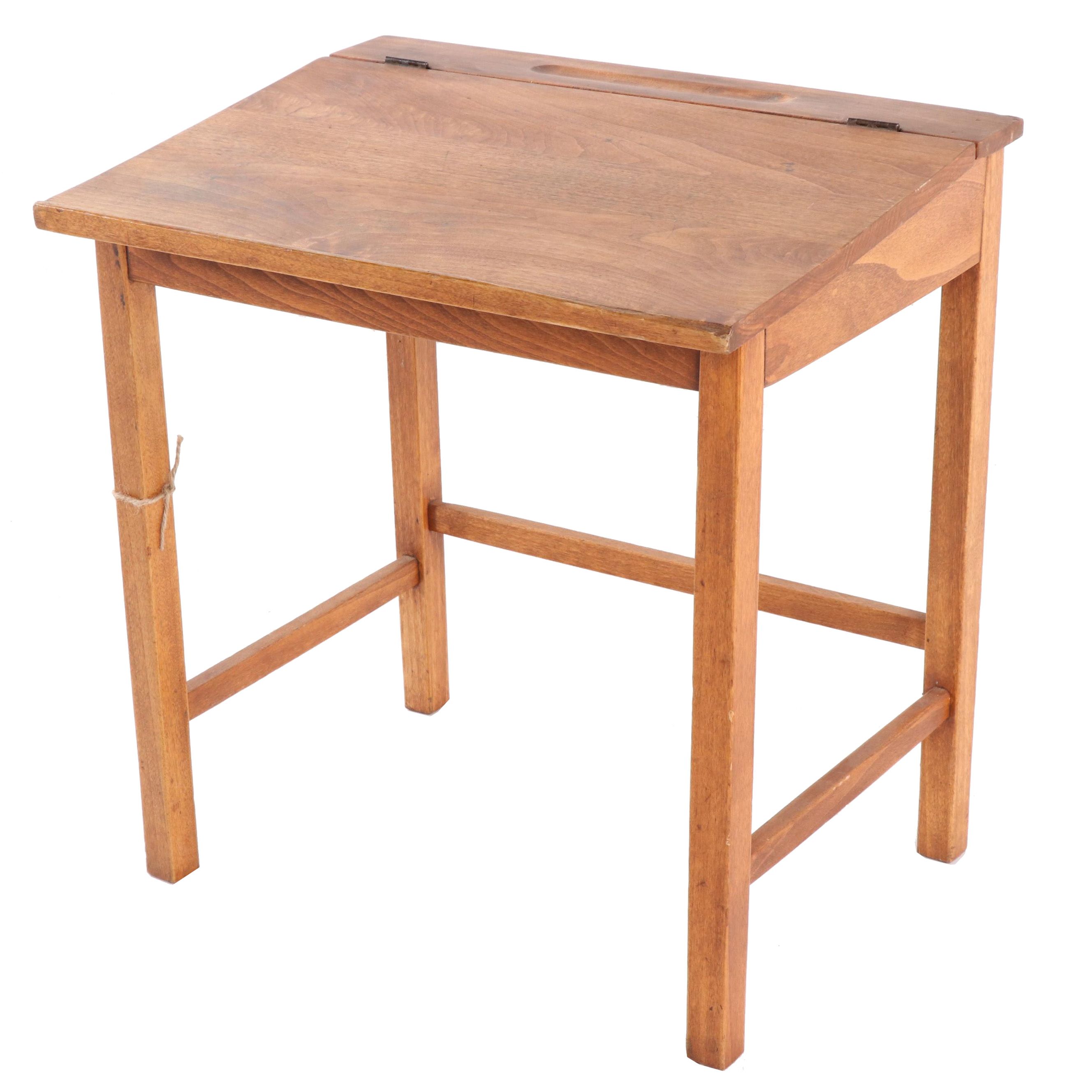 Children S Lift Lid School Desk Vintage Ebth