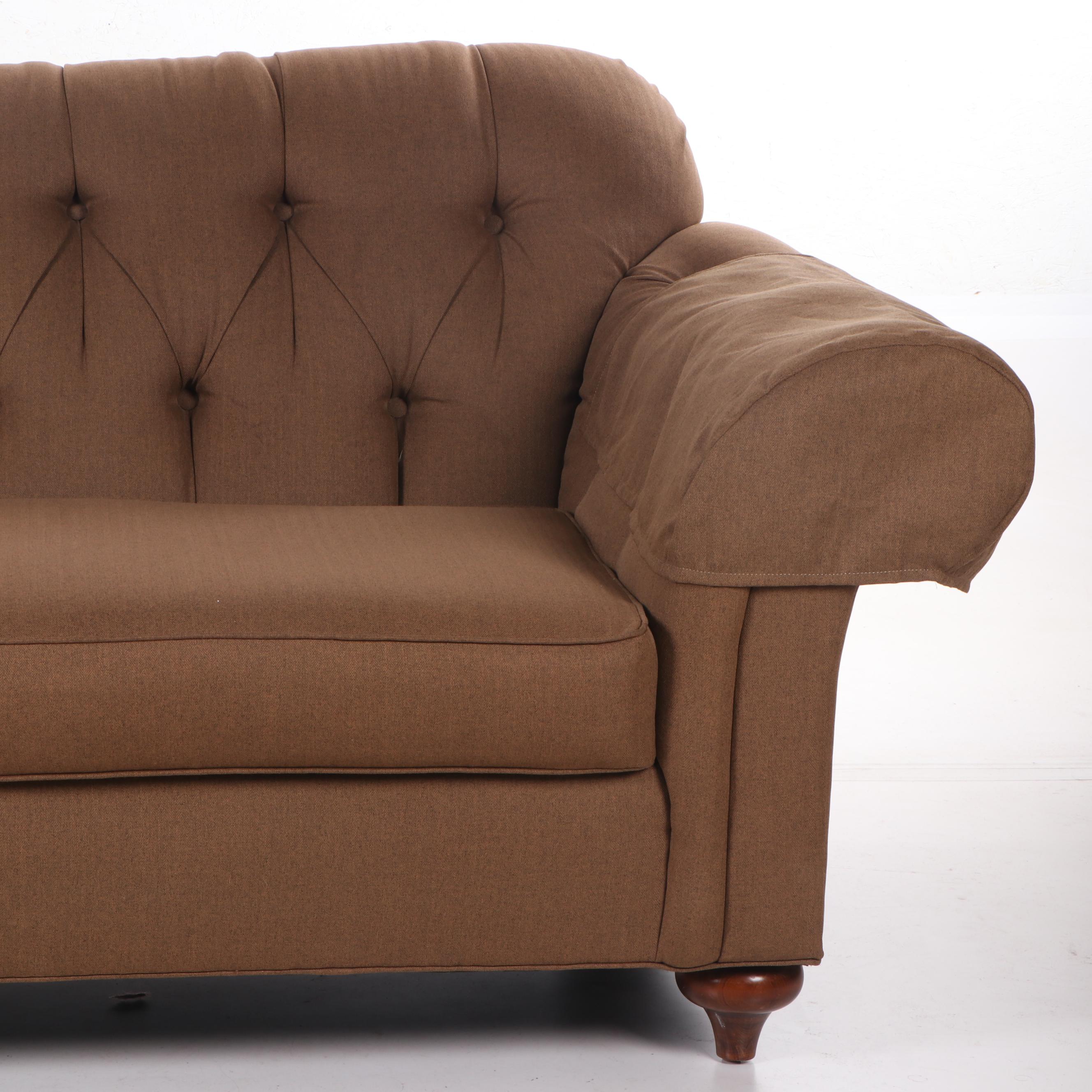 Contemporary Ethan Allen Maiden Upholstered Sofa EBTH