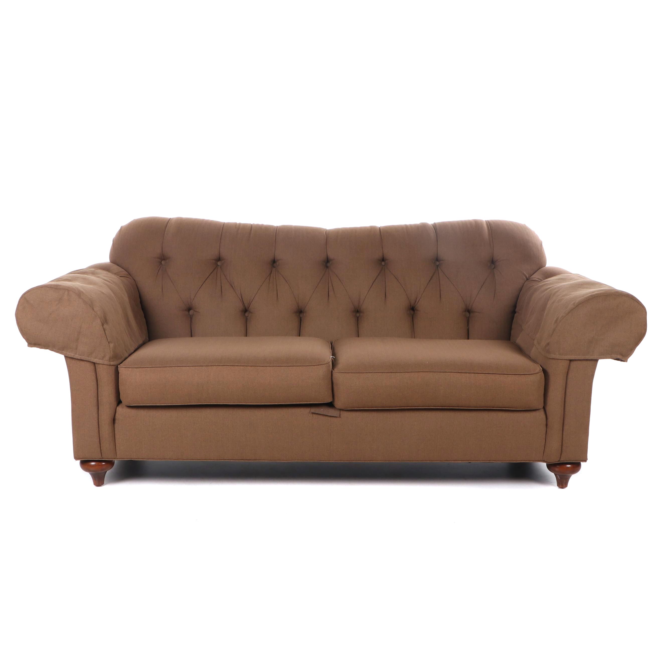Contemporary Ethan Allen Maiden Upholstered Sofa Ebth