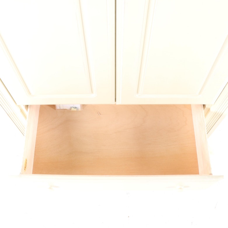 Contemporary Munire Furniture Painted Wood Armoire/Media EBTH