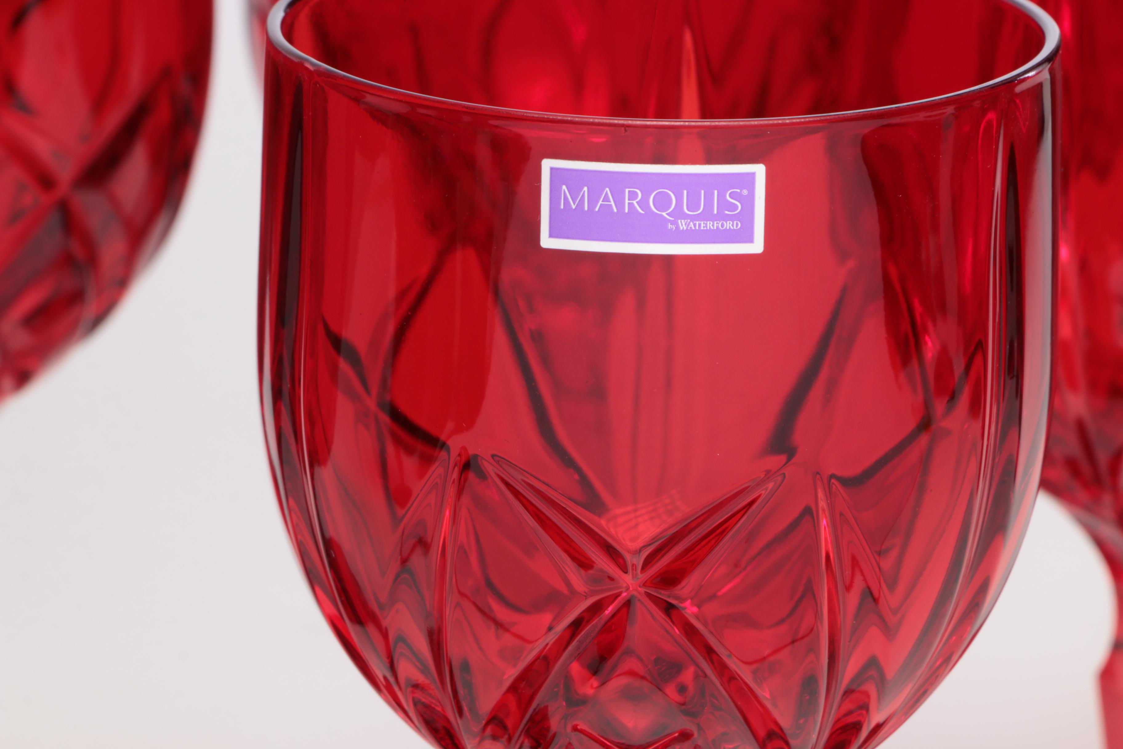 Marquis by Waterford Crystal "Brookside" Wine and Double Old Fashioned