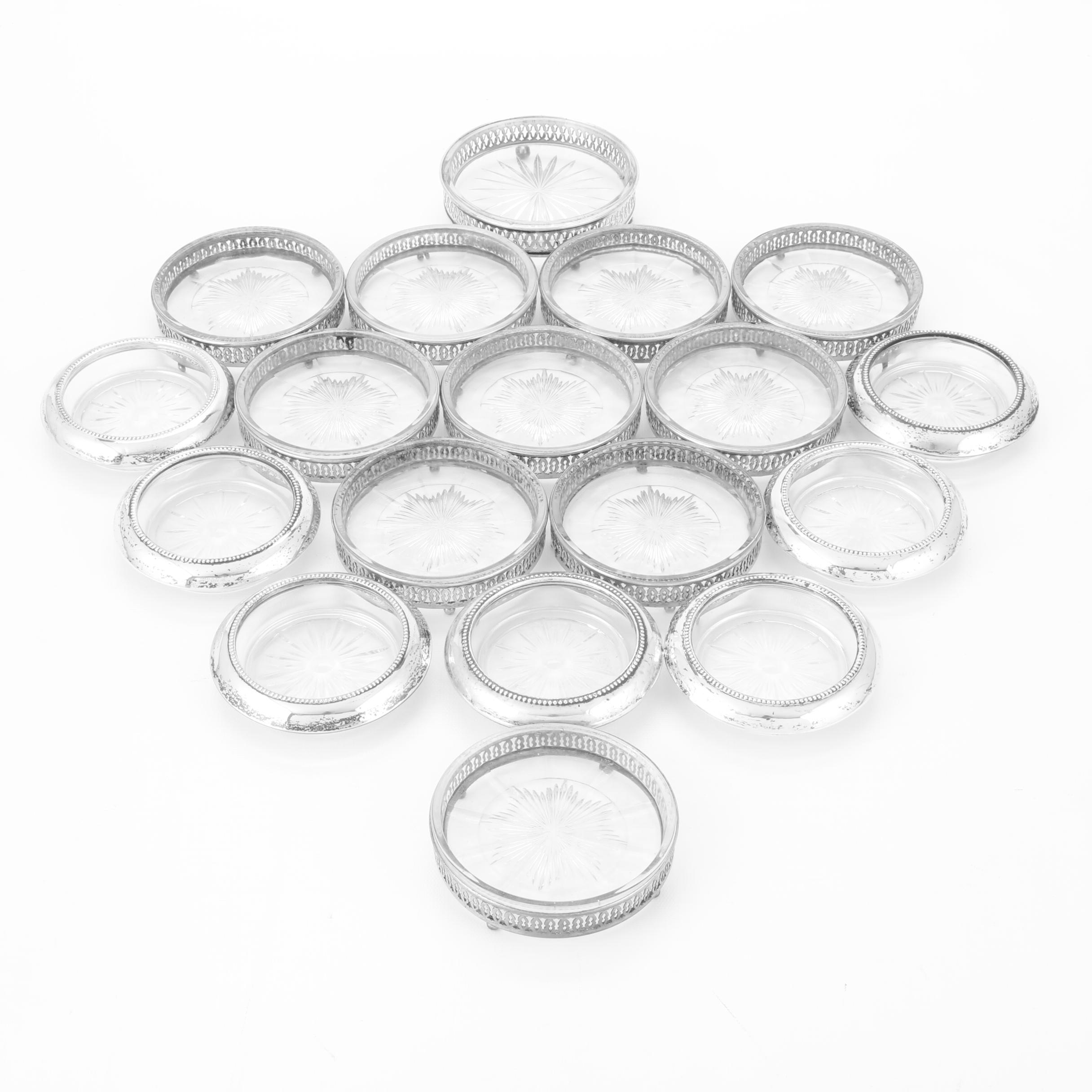 ster and Whiting Sterling Silver and Glass Coasters EBTH