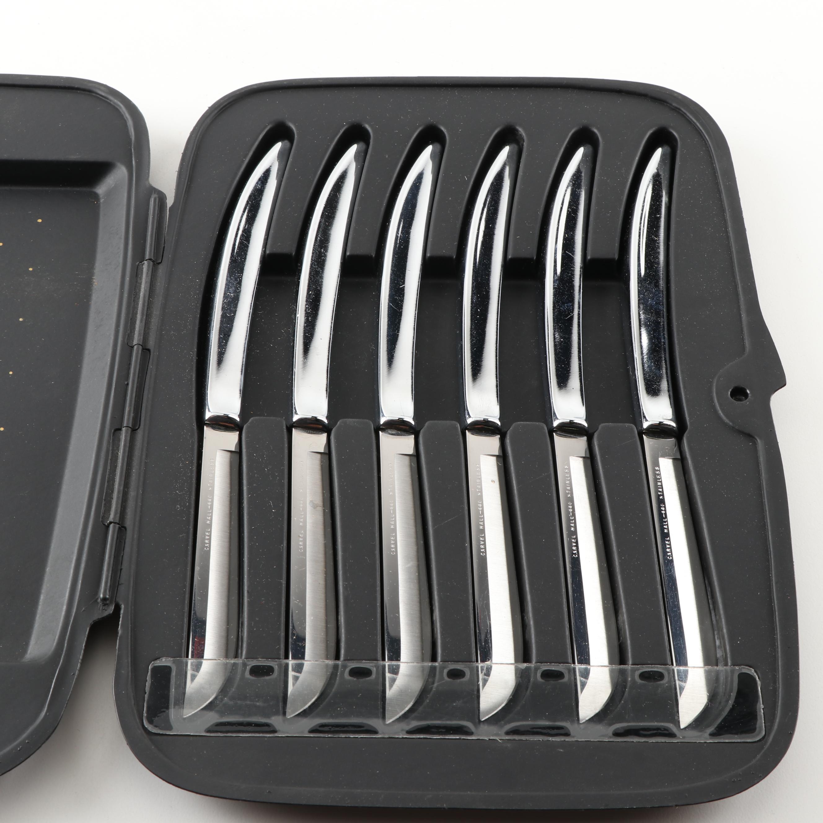Carvel Hall Stainless Steel Steak Knife Set EBTH