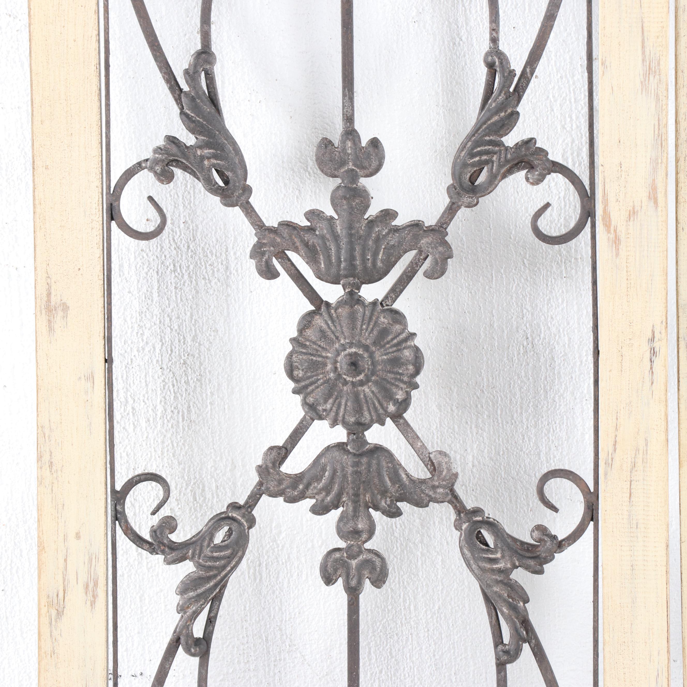 Framed Wrought Iron Wall Hangings, Contemporary EBTH