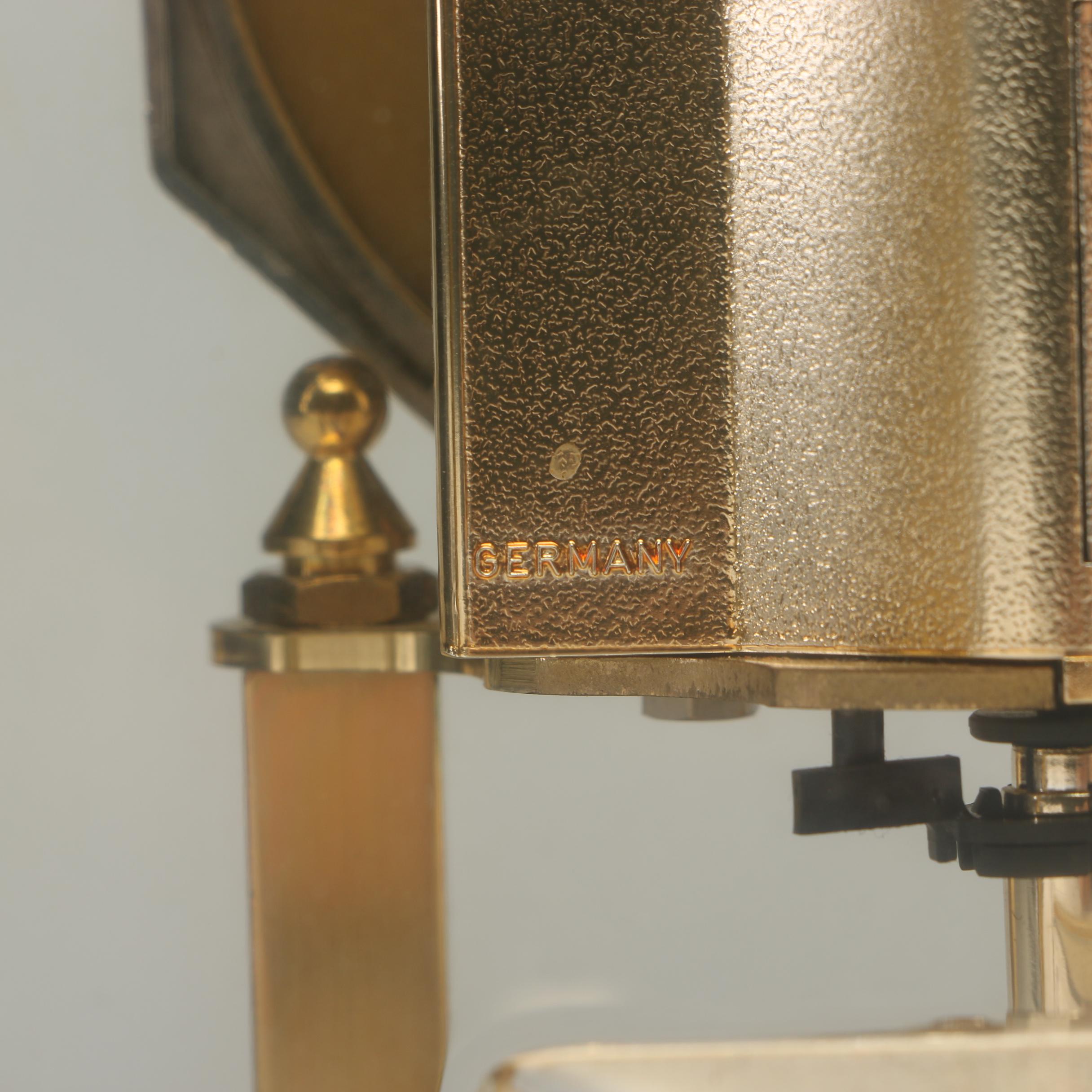 Kundo Quartz Anniversary Clock with Brass Case, Late 20th Century EBTH