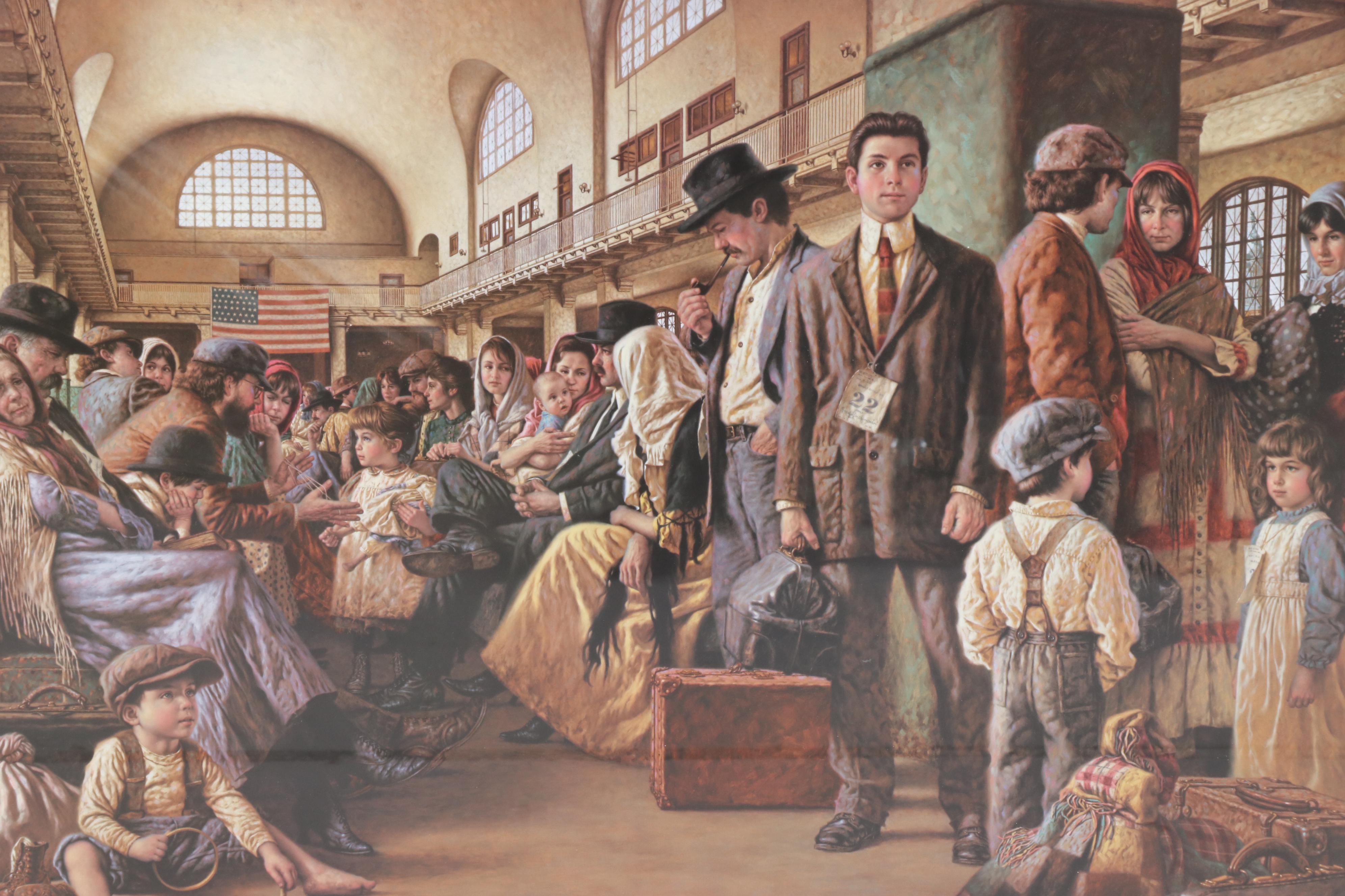 Jim Daly Offset Lithograph "Pillars of a Nation" EBTH