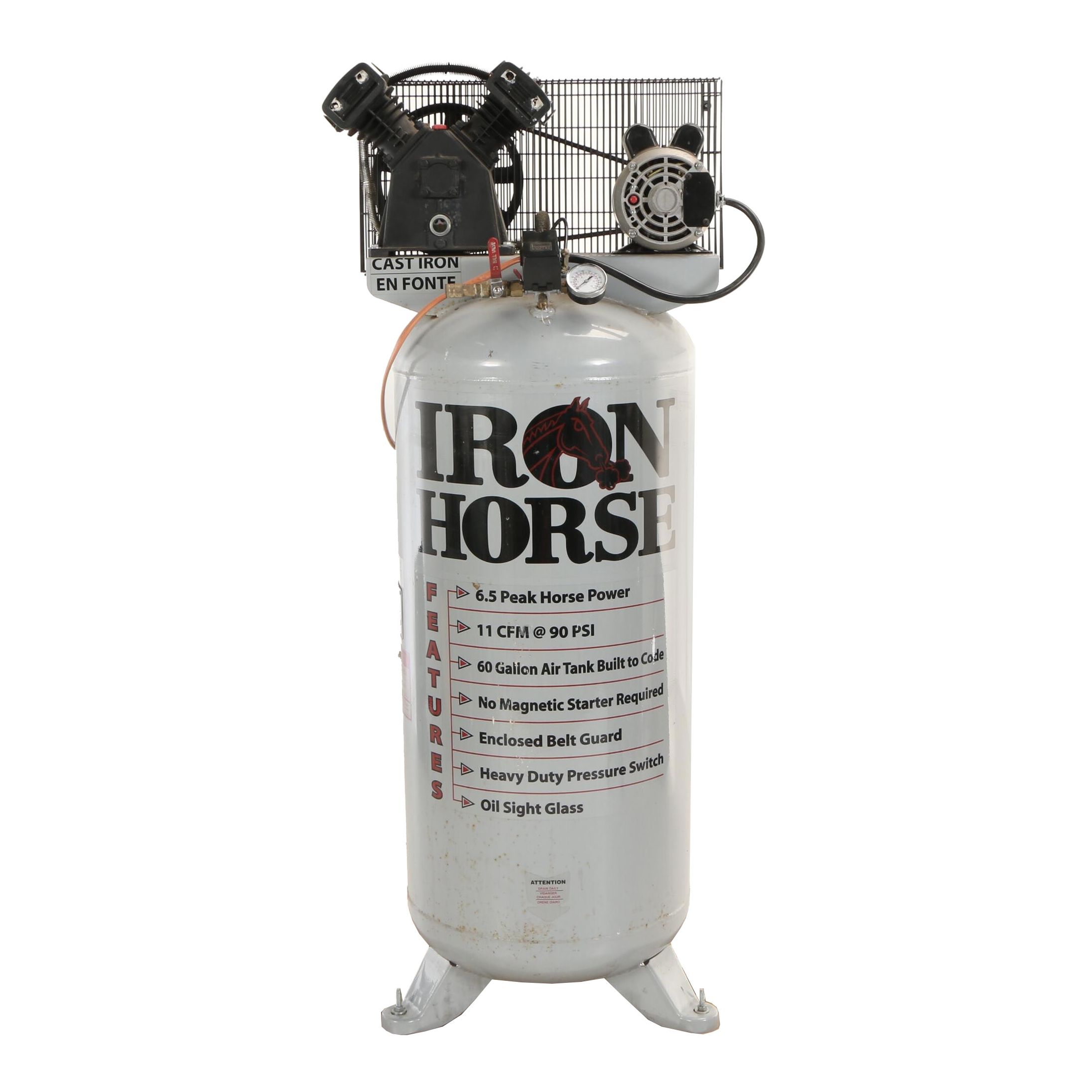 Iron Horse, "IHD6160V1" 60 Gallon Vertical Tank Air Compressor EBTH