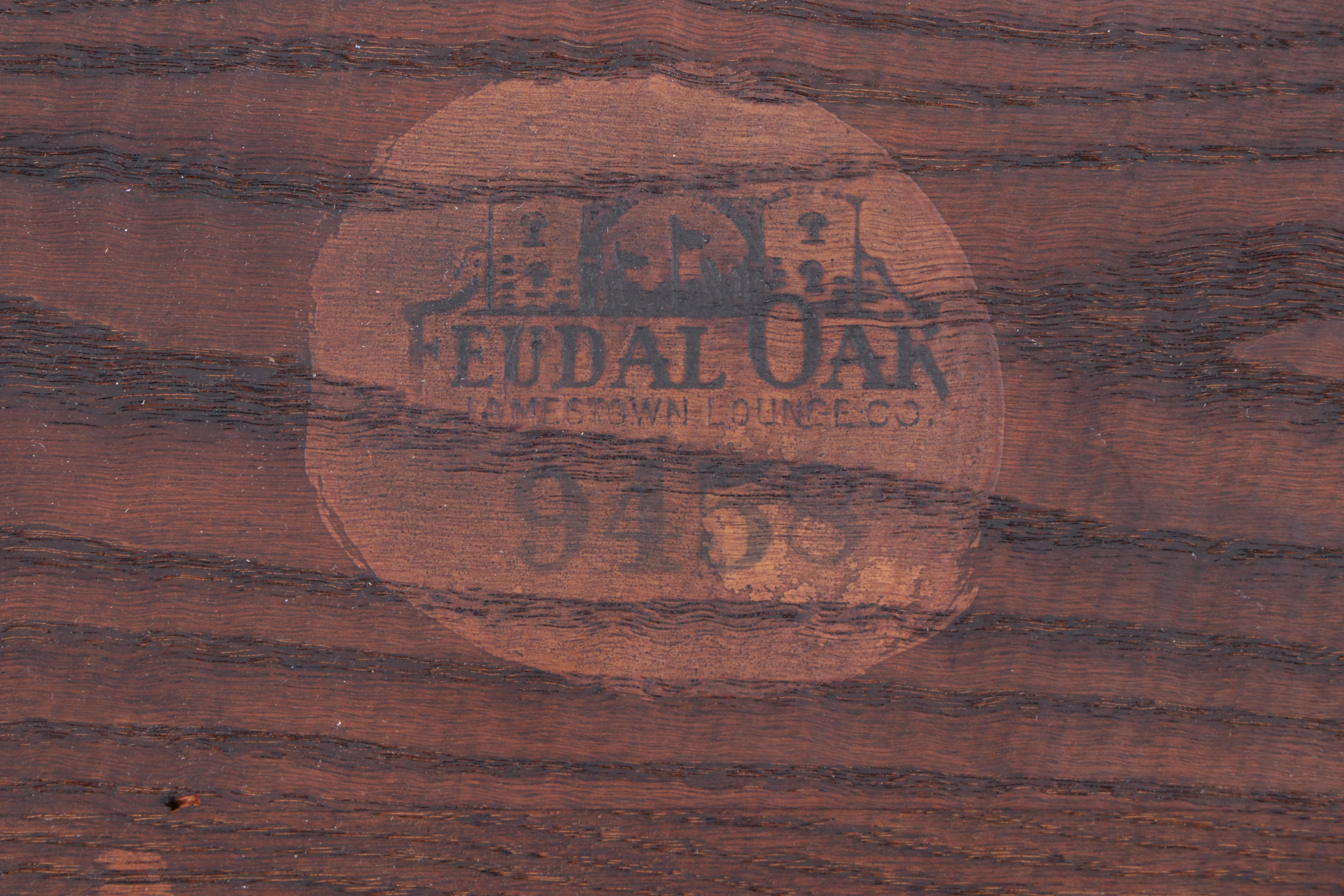 Tudor Style Jamestown Lounge "Feudal Oak" End Table EBTH