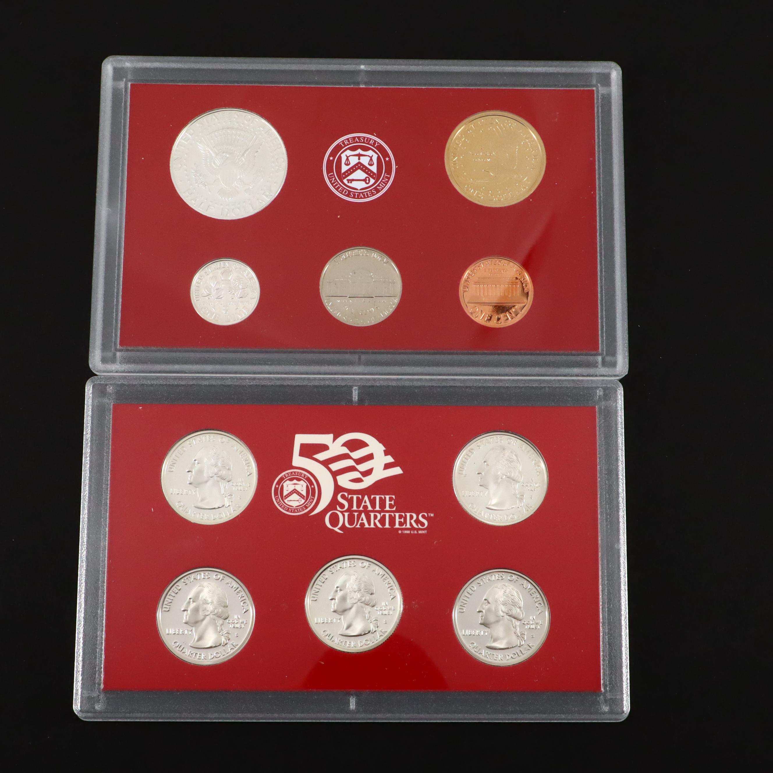 1999 and 2000 United States Mint Silver Proof Sets EBTH