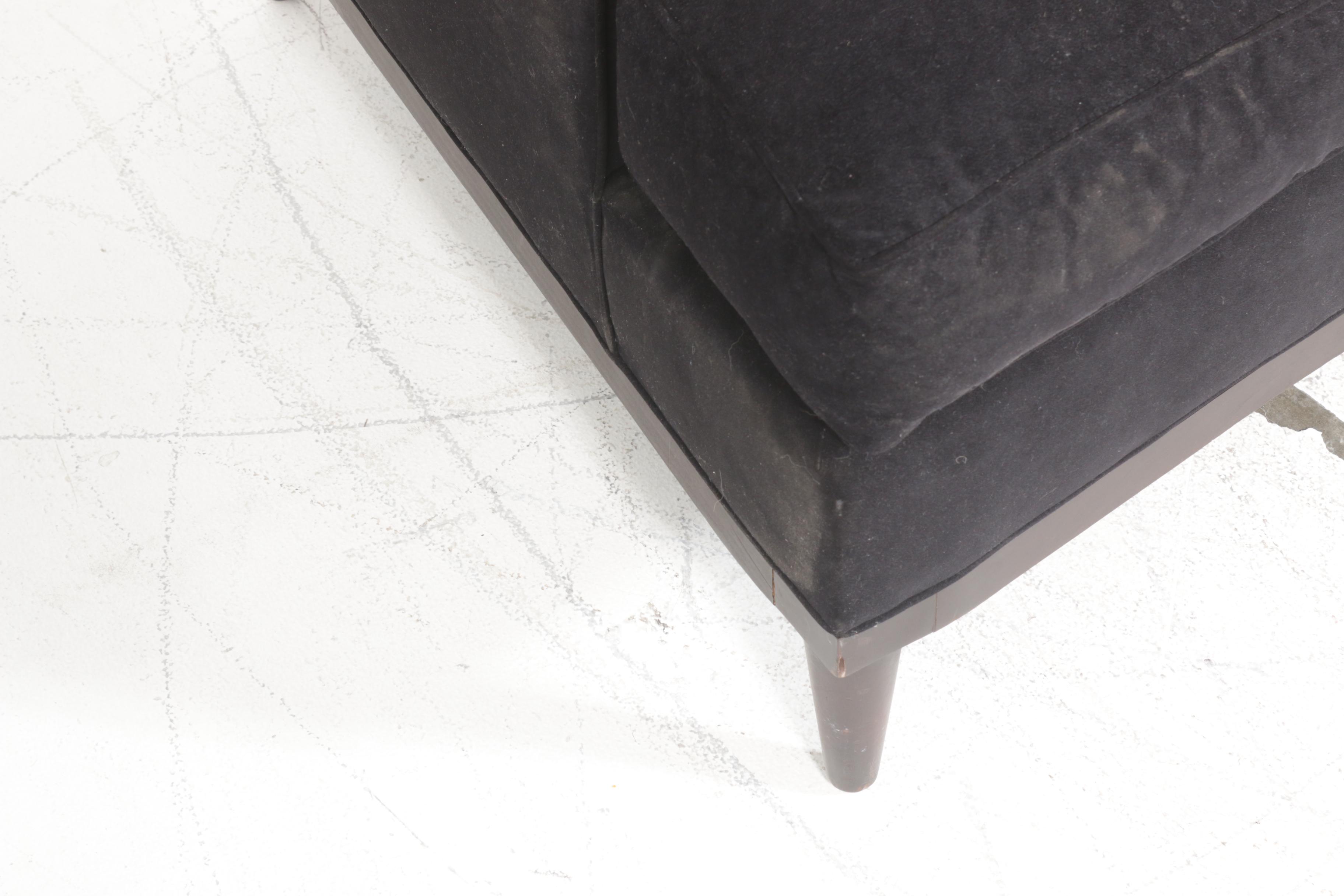 Contemporary Acquisitions by Henredon Velveteen Sofa EBTH