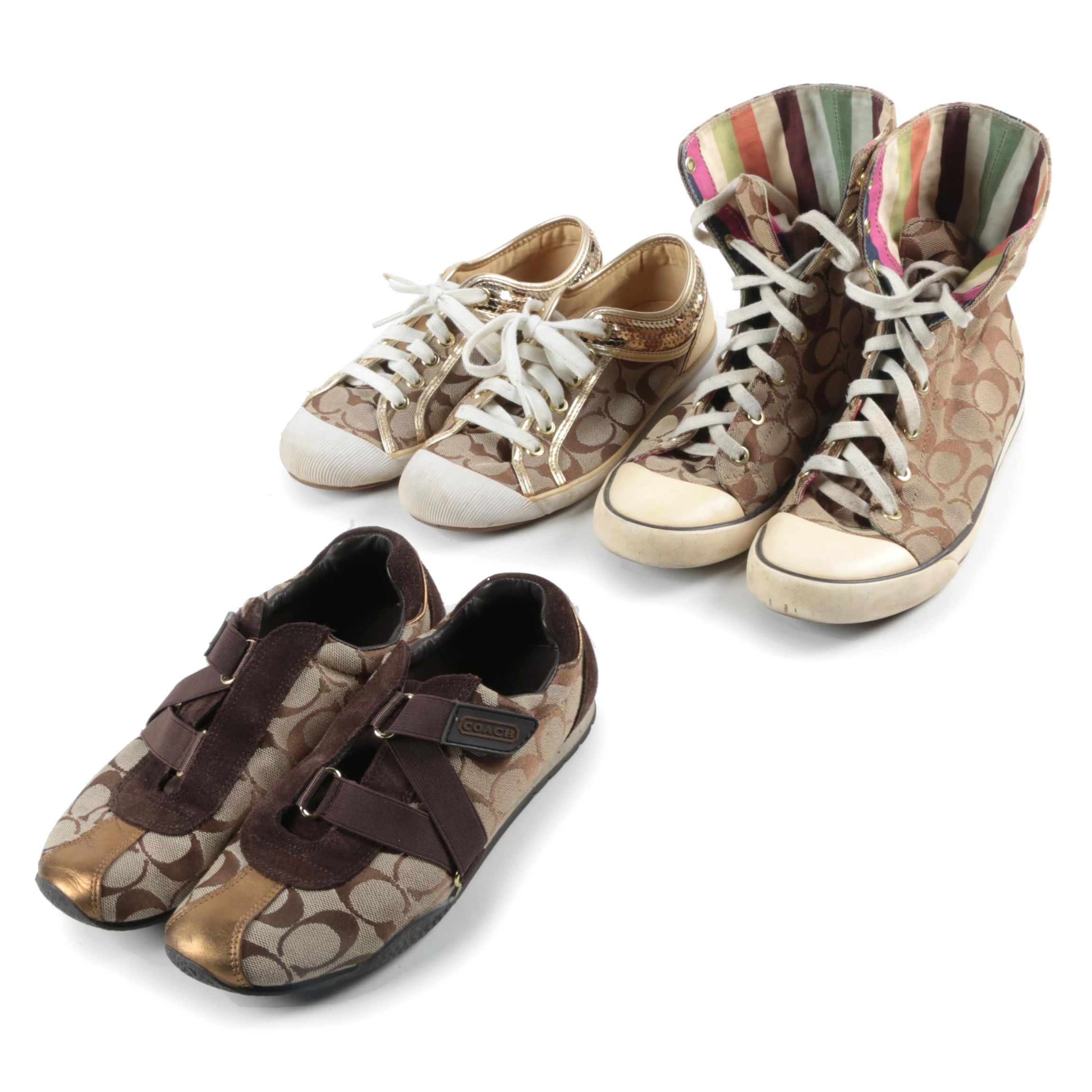 coach bonney high top sneakers