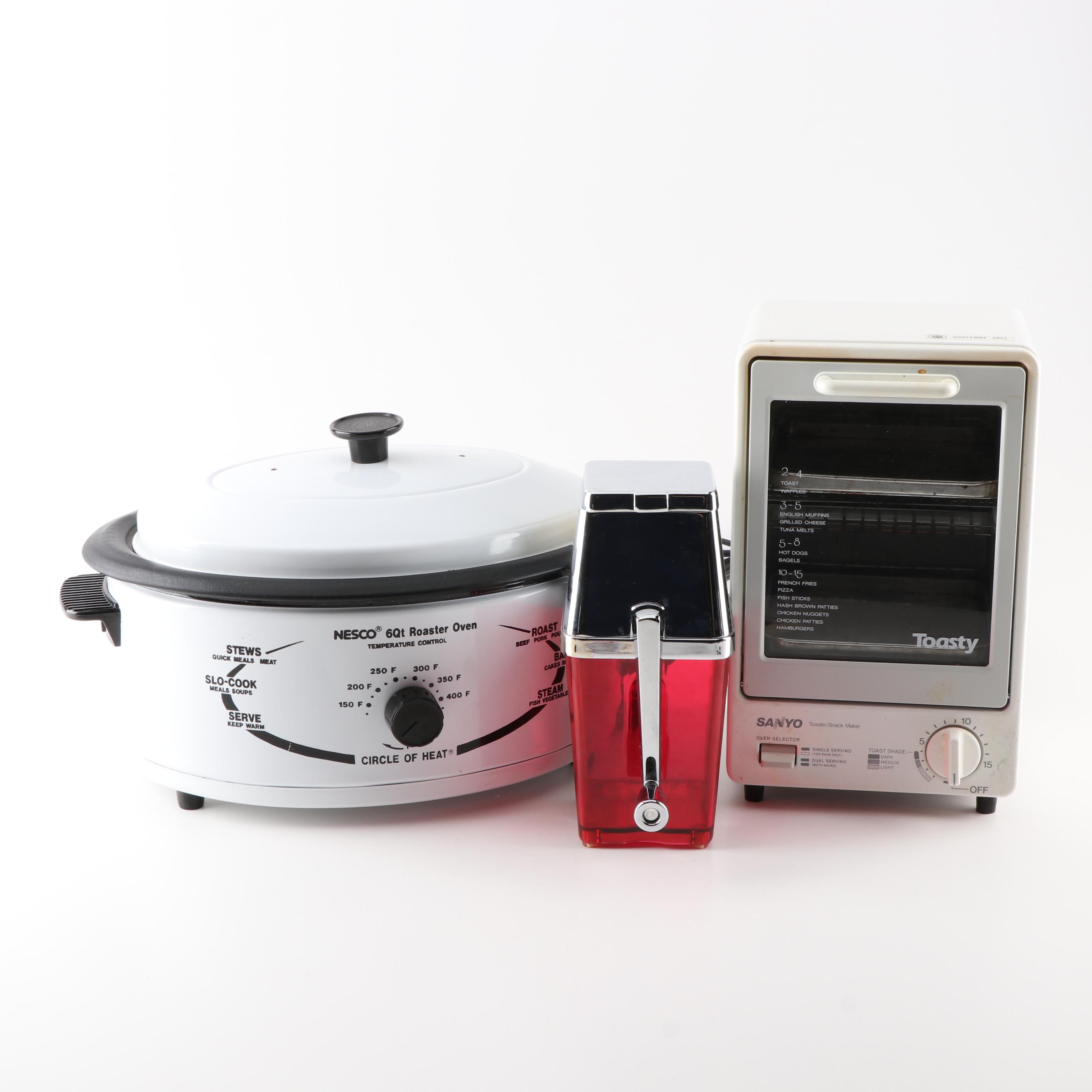 Small Appliances Featuring Necso Oval Roaster, Sanyo ...