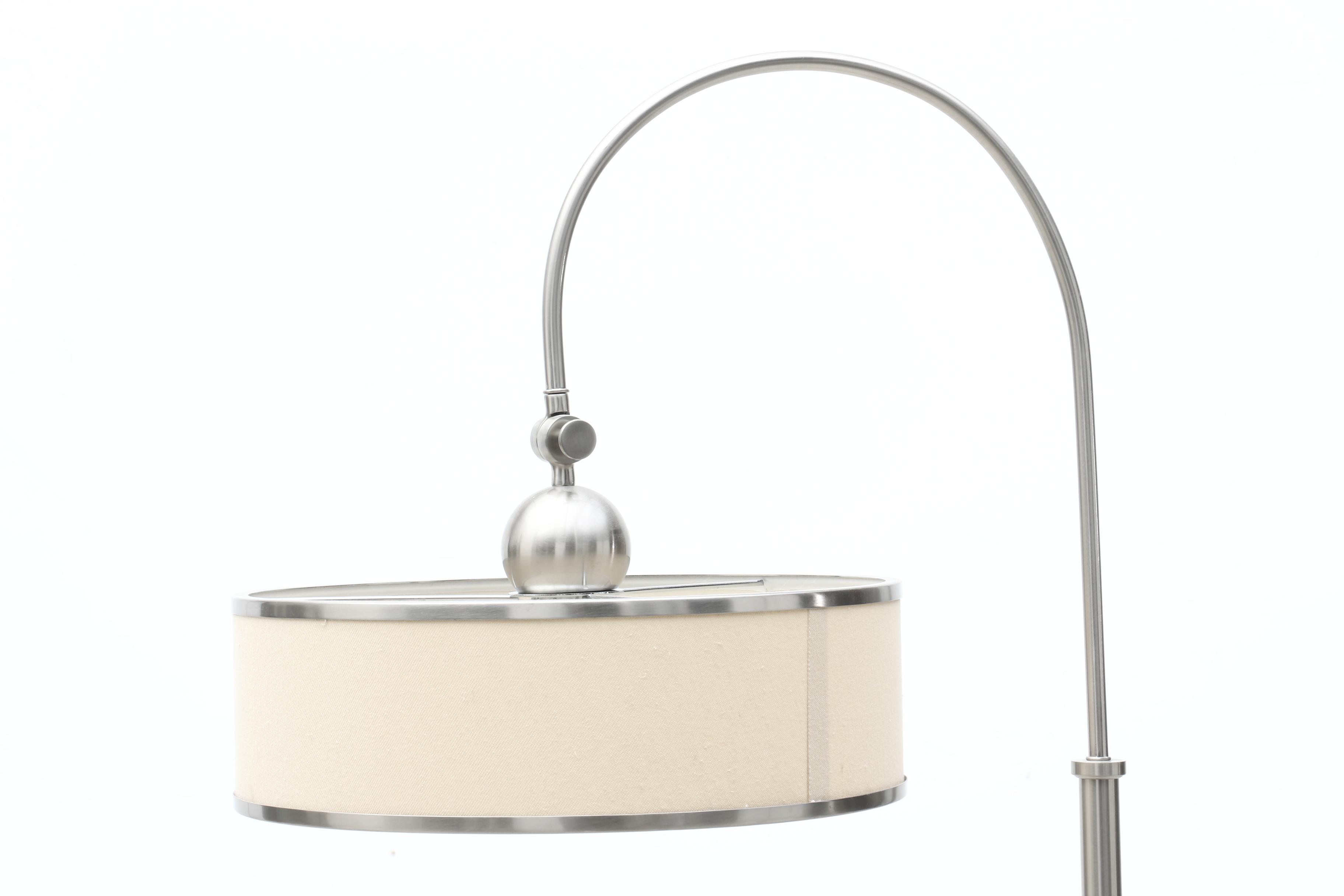 Contemporary Brushed Nickel Floor Lamp | EBTH
