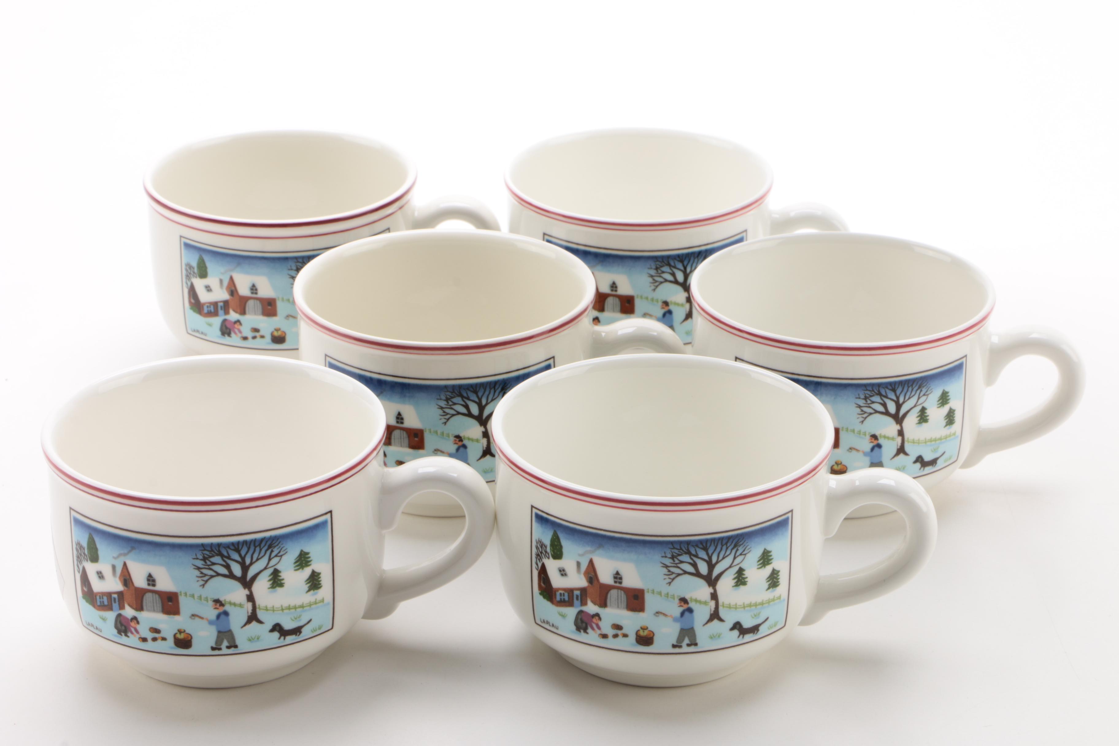 Villeroy & Boch "Naif Christmas" VitroPorcelain Glass Dinnerware and