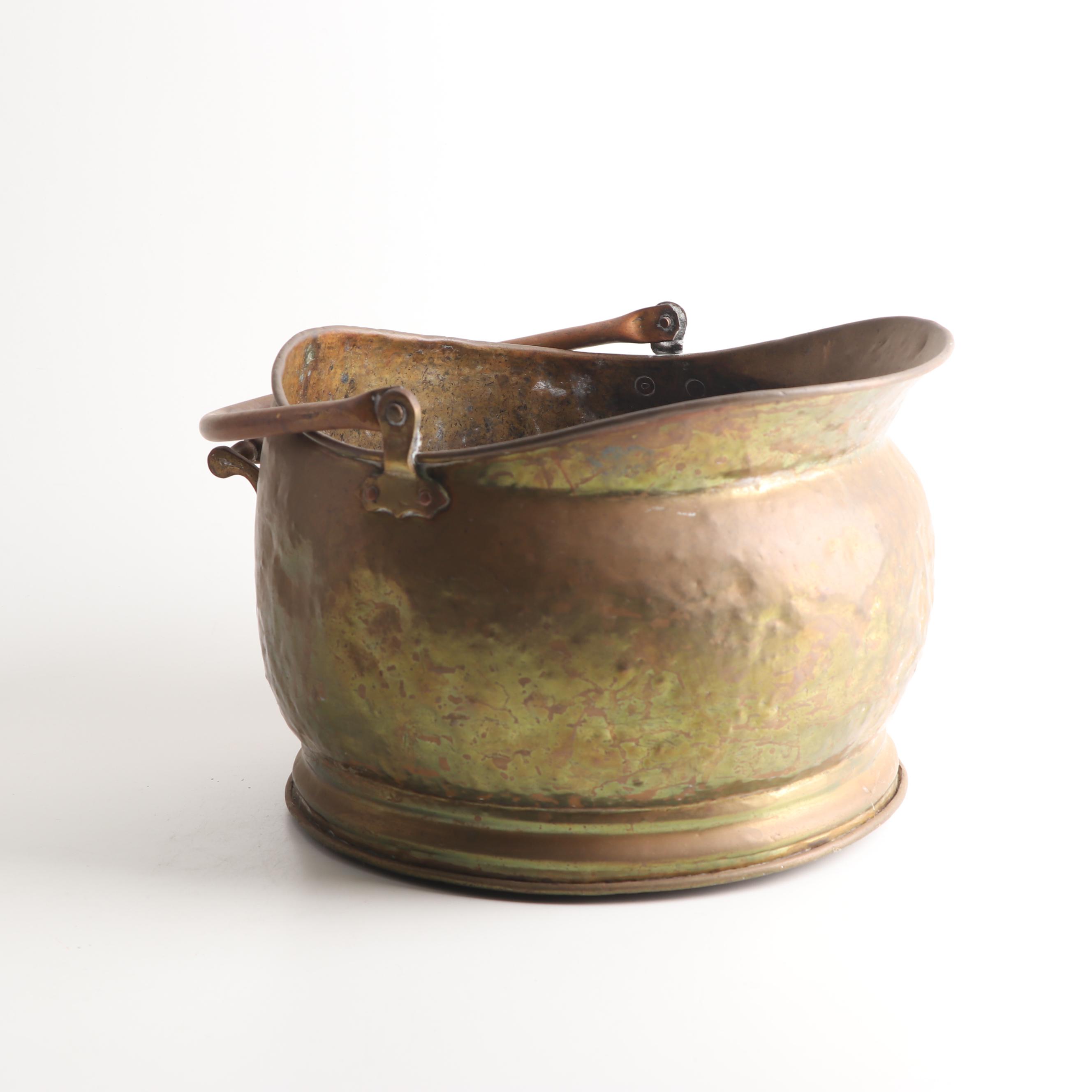 Vintage Brass Coal Scuttles EBTH