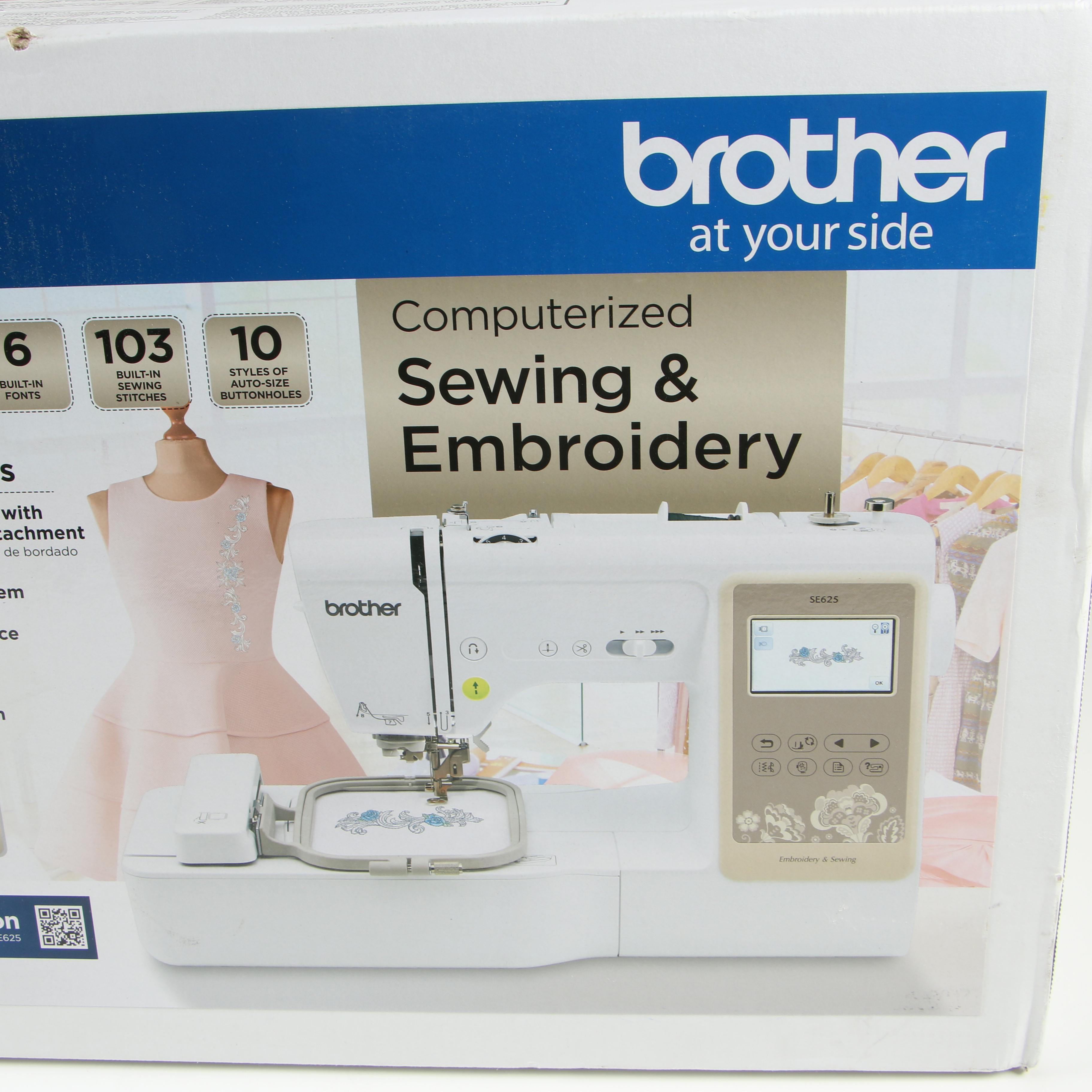 Brother SE625 Combination Computerized Embroidery and Sewing Machine EBTH