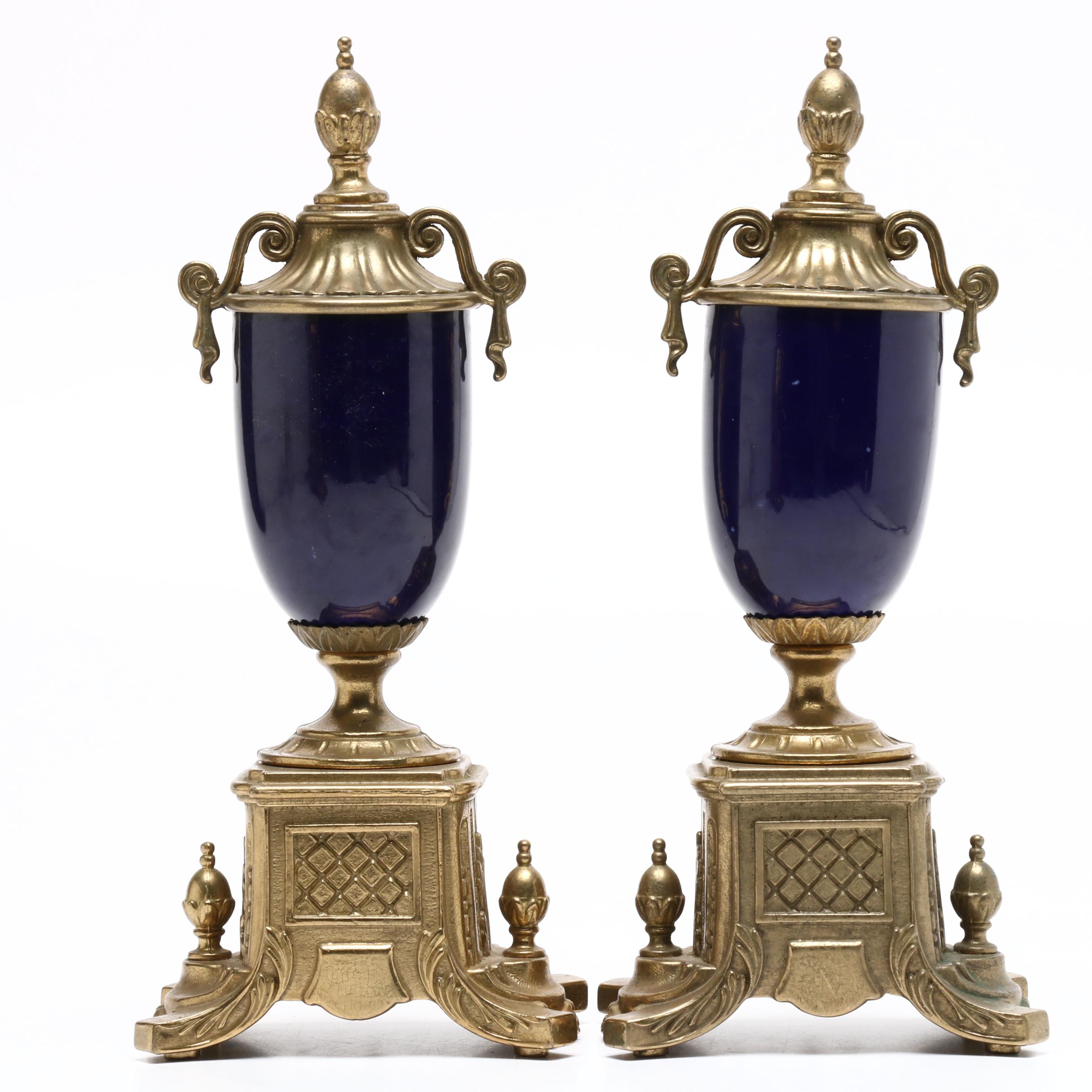 "Imperial" Mantel Clock with Matching Urns EBTH