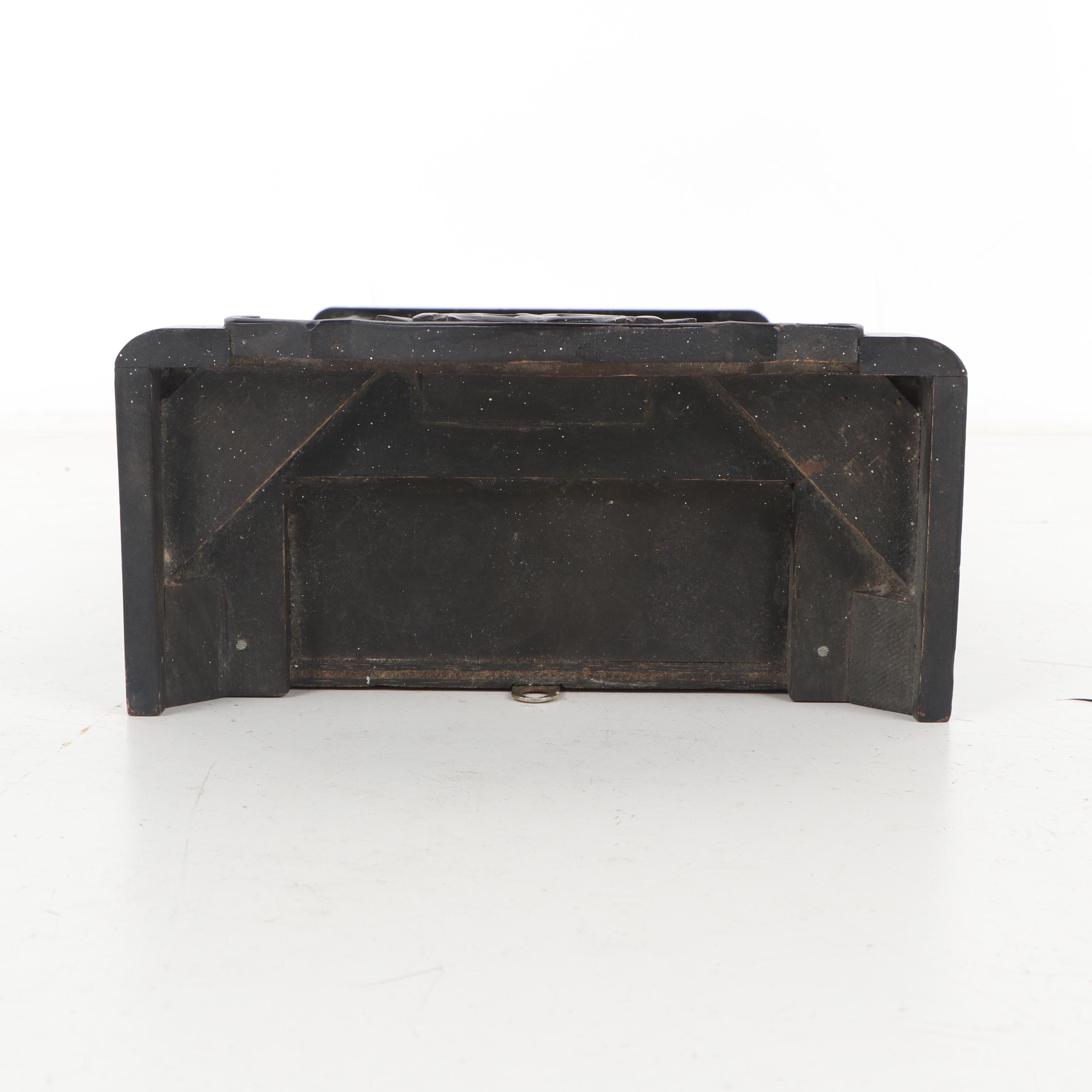 Japanese Aikosha Black Lacquer 21 Day Wall Clock EBTH