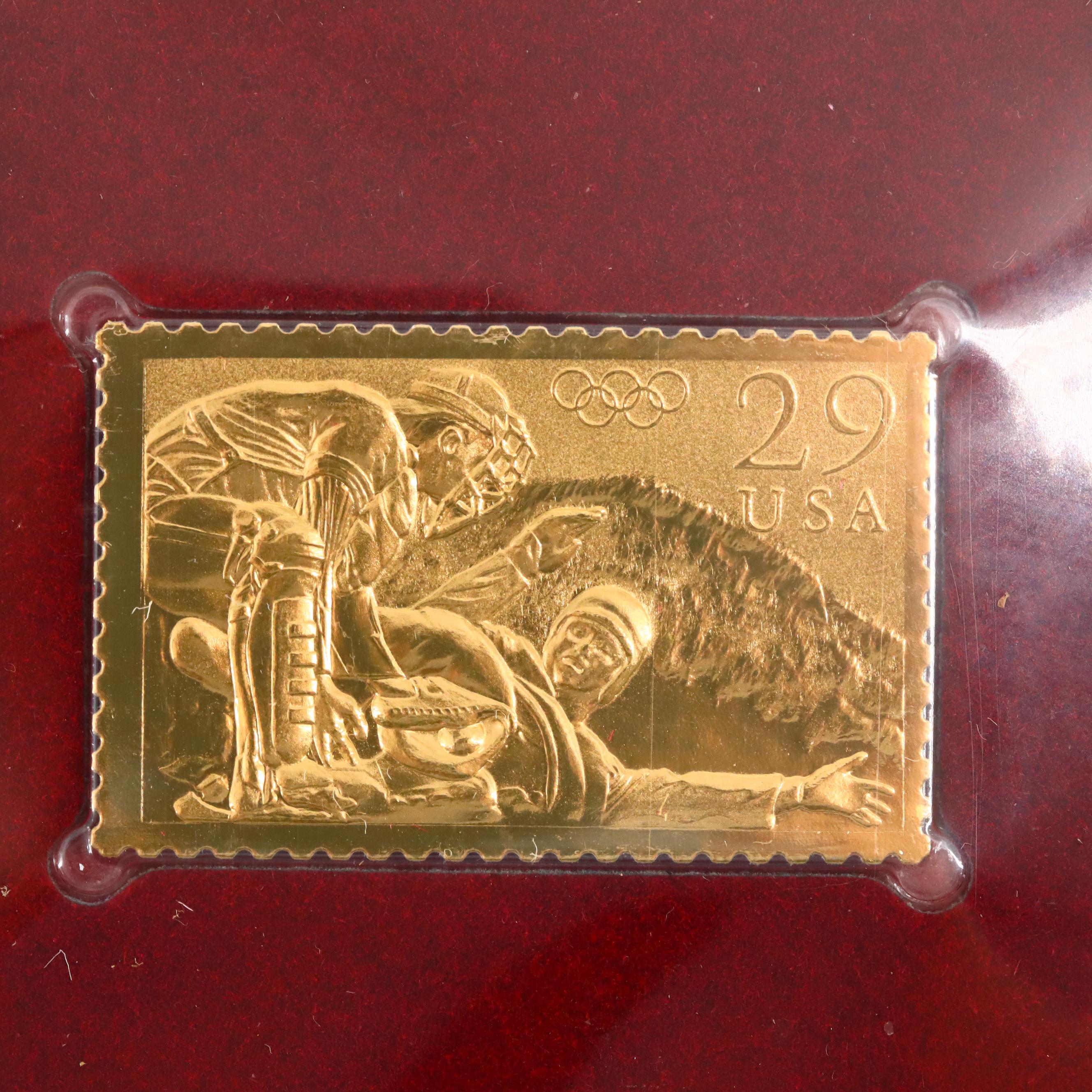 "Golden Replicas of United States Stamps" Two Album Collection EBTH