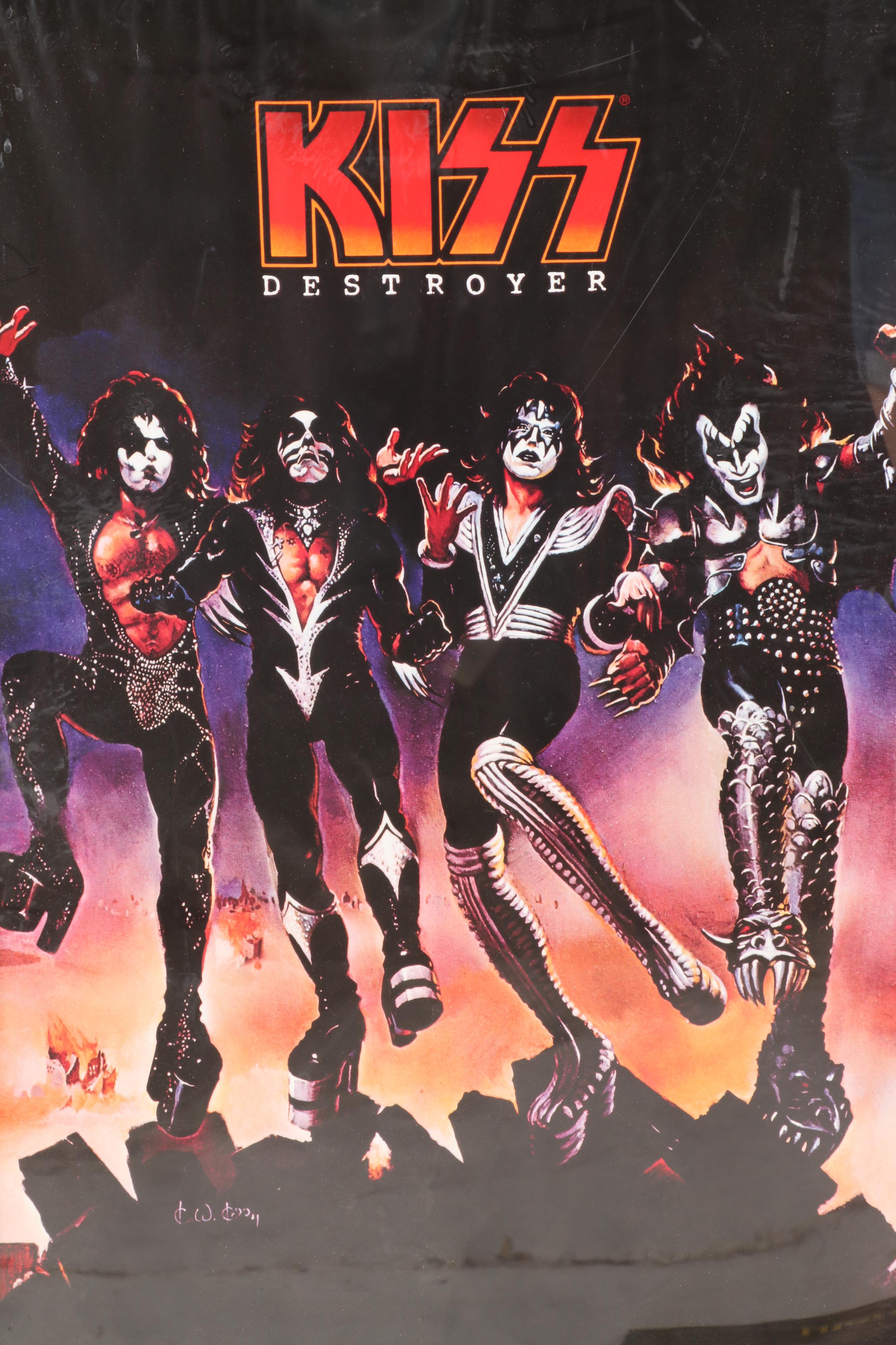 Offset Lithograph Kiss, AC/DC, Whitesnake Posters | EBTH