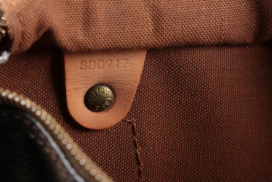 Louis Vuitton Paris Speedy 25 Bag in Monogram Canvas & Leather, Made in USA | EBTH