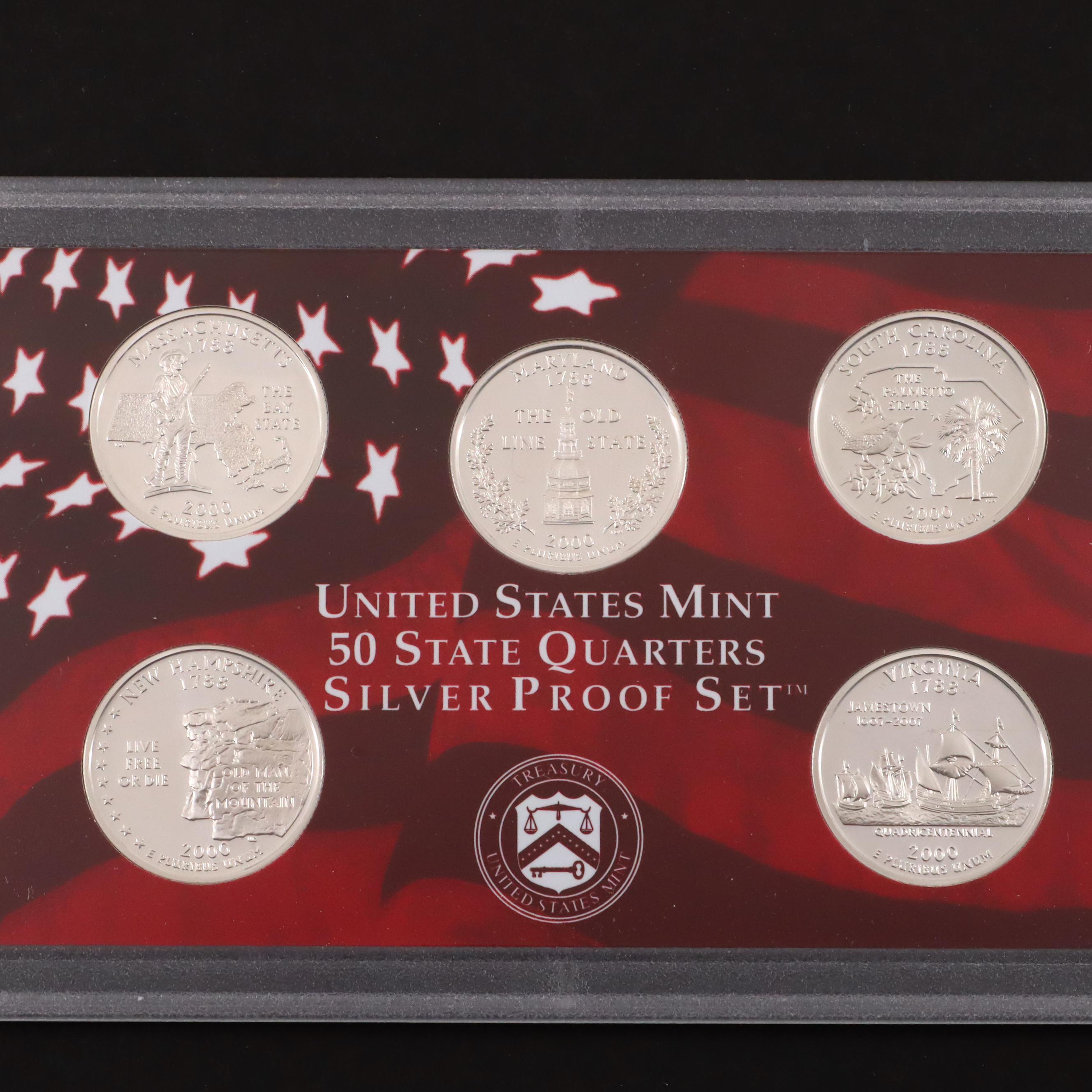 1999 and 2000 United States Mint Silver Proof Sets EBTH