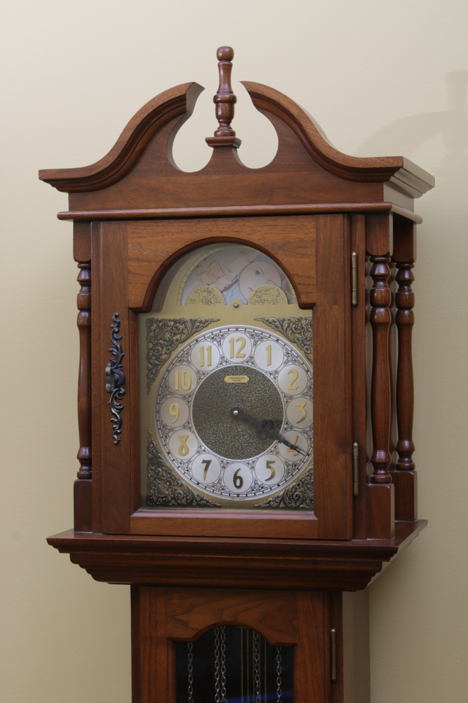 Emperor Clock Co. Harrington House Grandfather Clock, Mid to Late 20th Century EBTH