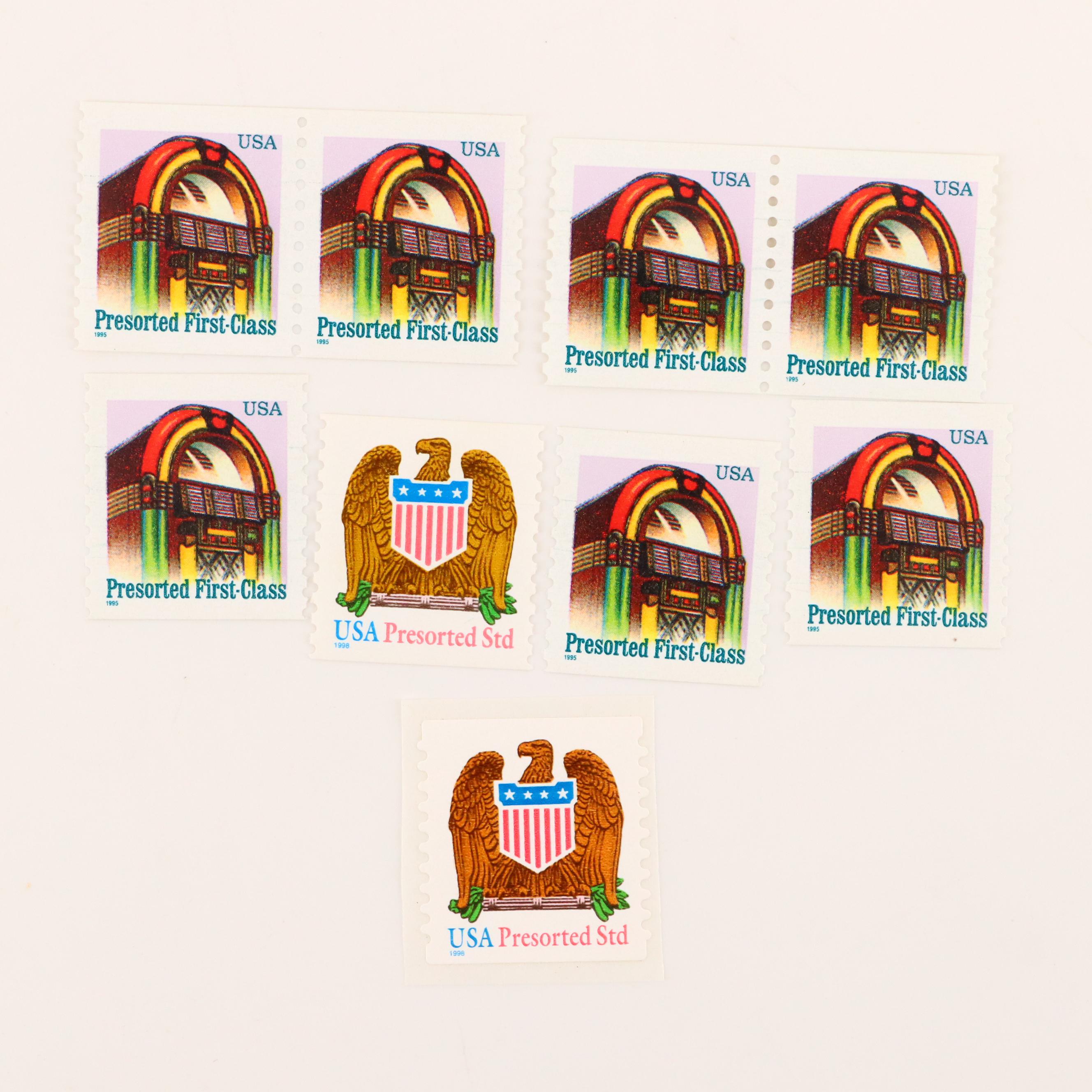 119 Wax Envelopes of U.S. Postage Stamps, Late 19th Century to Modern