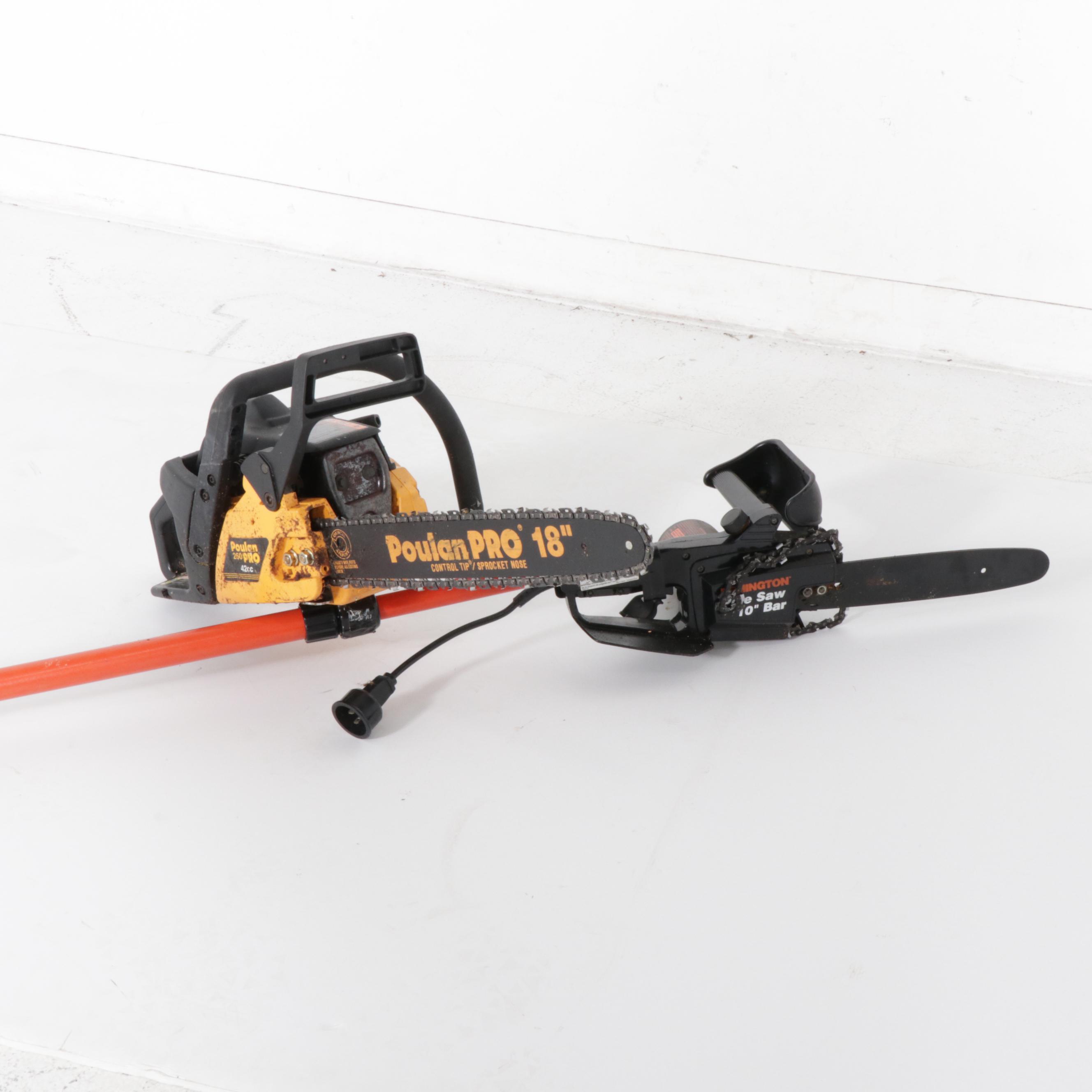 Poulan Pro Chain Saw and Remington Pole Saw EBTH