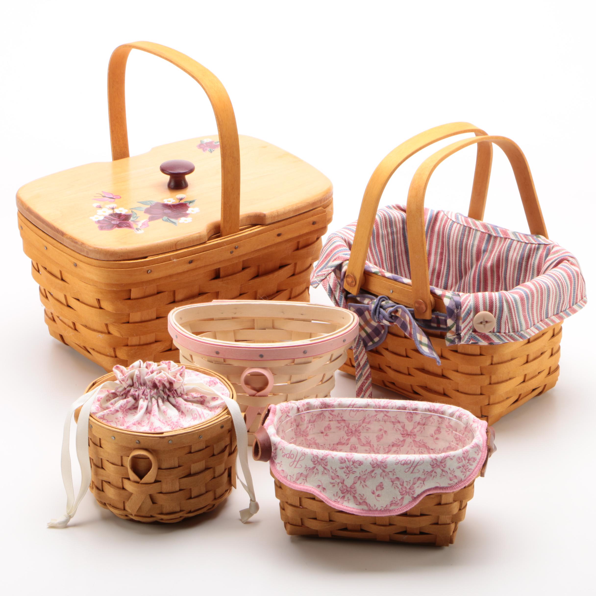 Longaberger Baskets including American Cancer Society Baskets EBTH