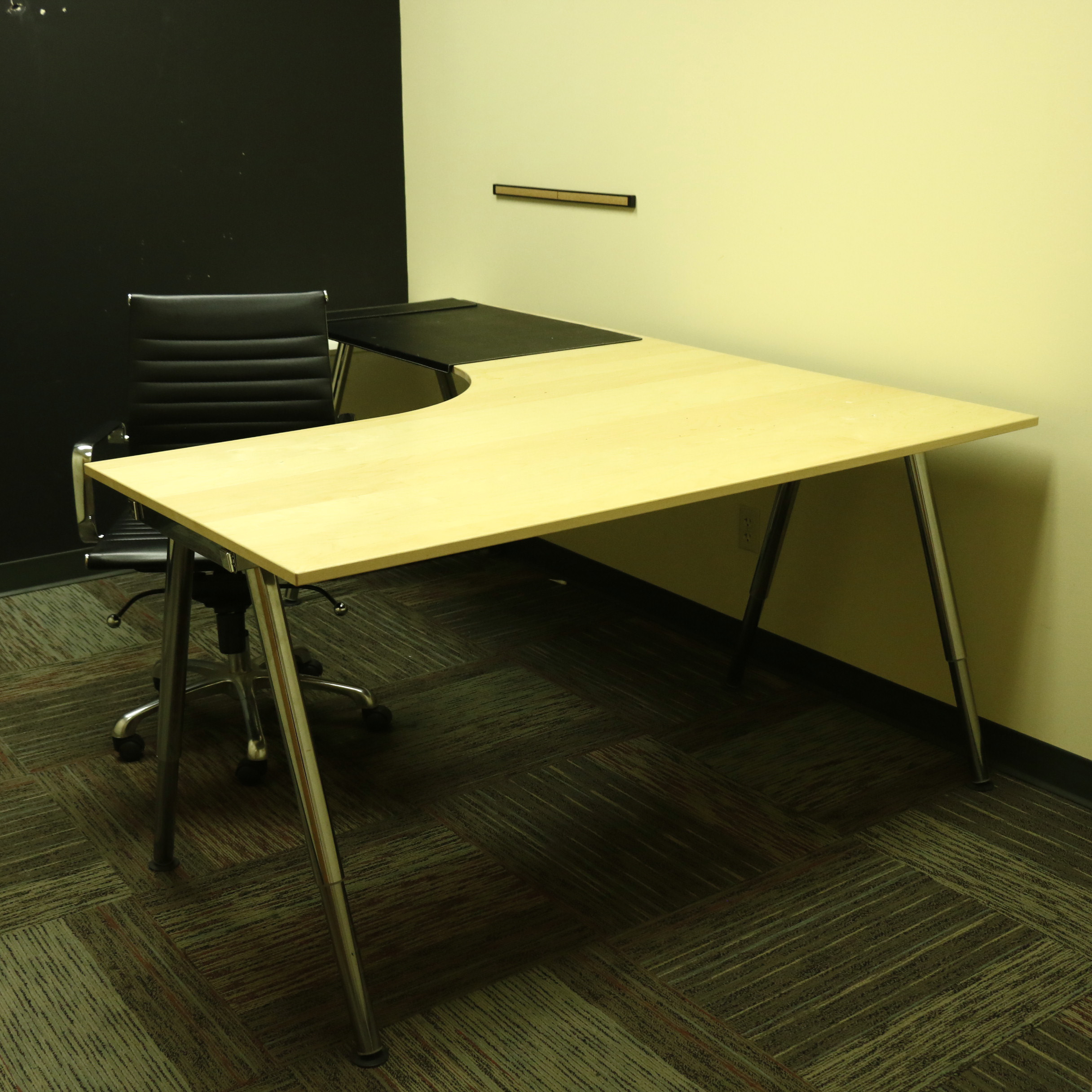 Ikea Galant Office Desk Chair And File Cabinet Contemporary Ebth