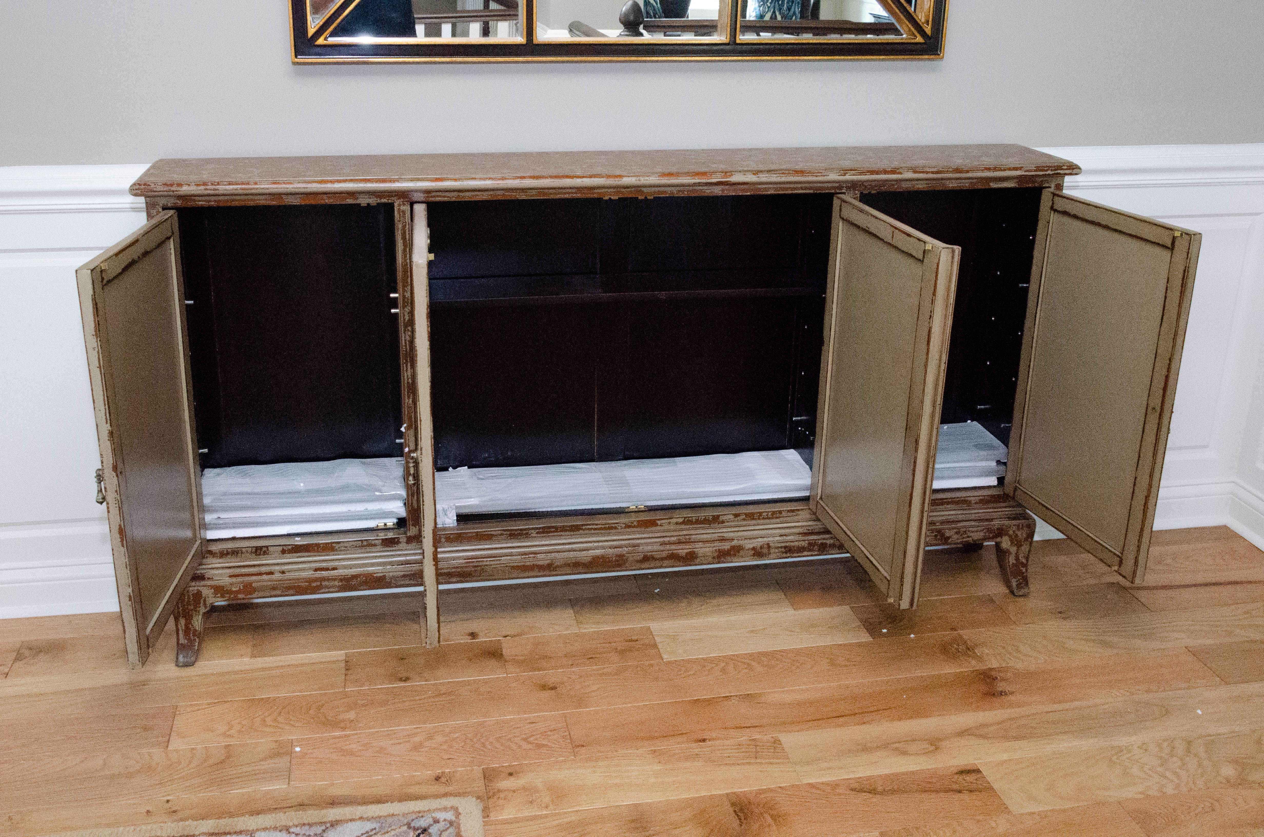 Shallow Storage in Distressed Painted Finish EBTH