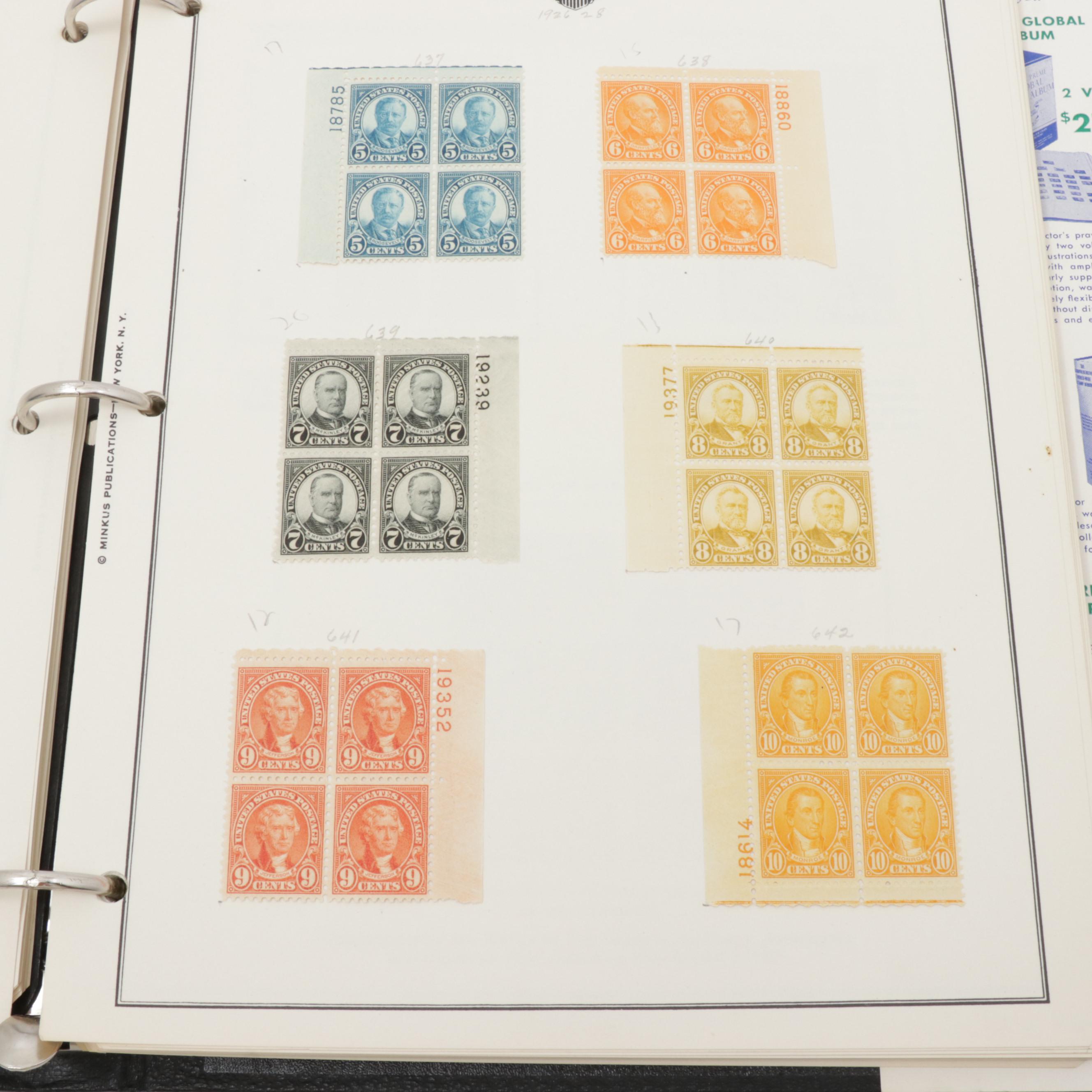 American Plate Block Album Volume I 19191937, Stamp Collection EBTH