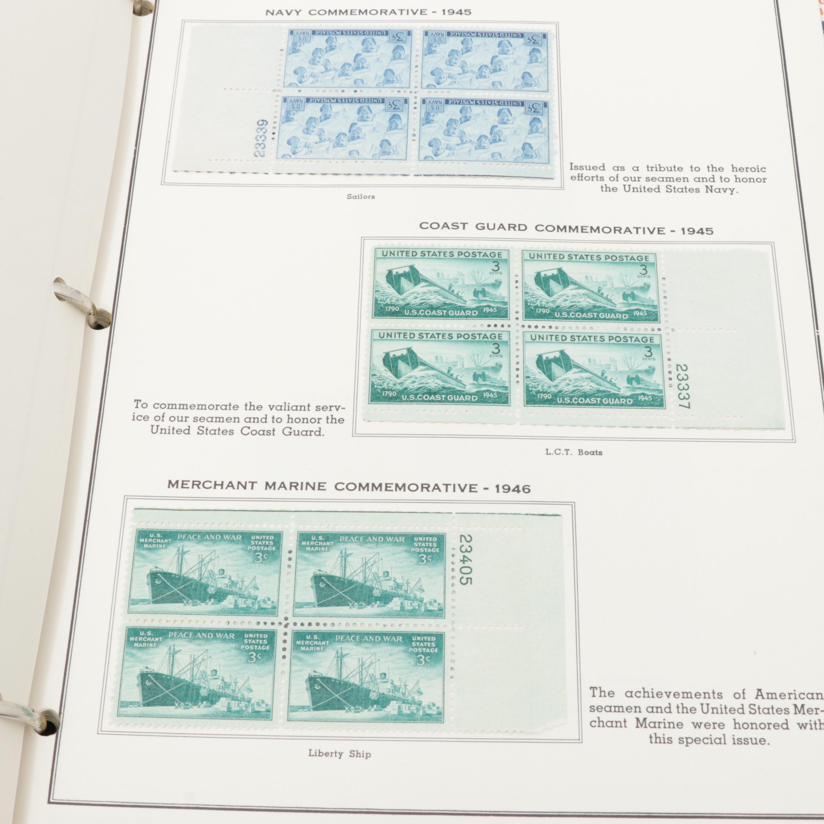 American Plate Block Album Volume II 19381950, Stamp Collection EBTH