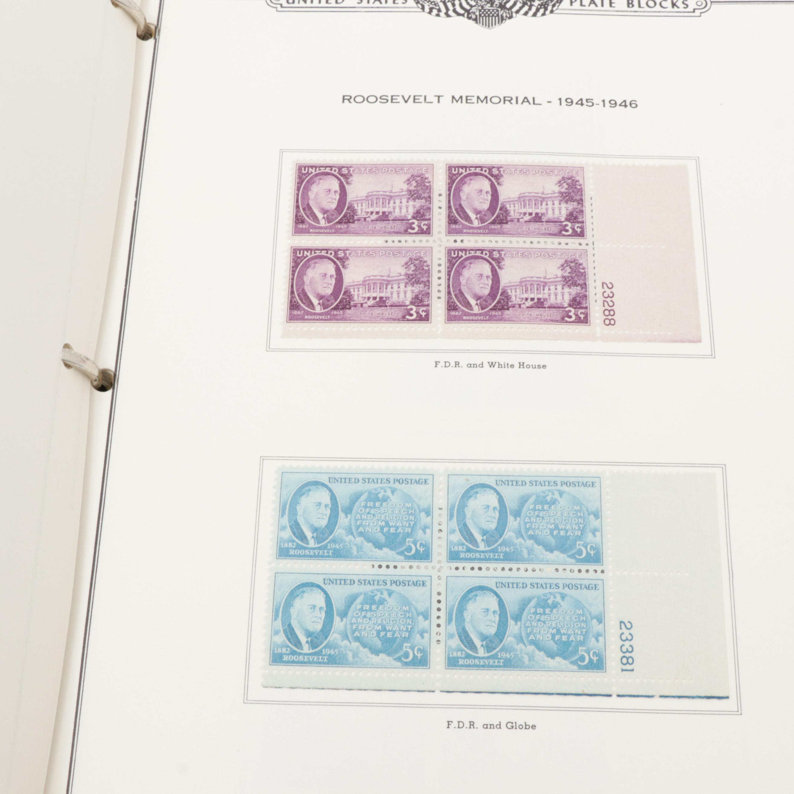 American Plate Block Album Volume II 19381950, Stamp Collection EBTH
