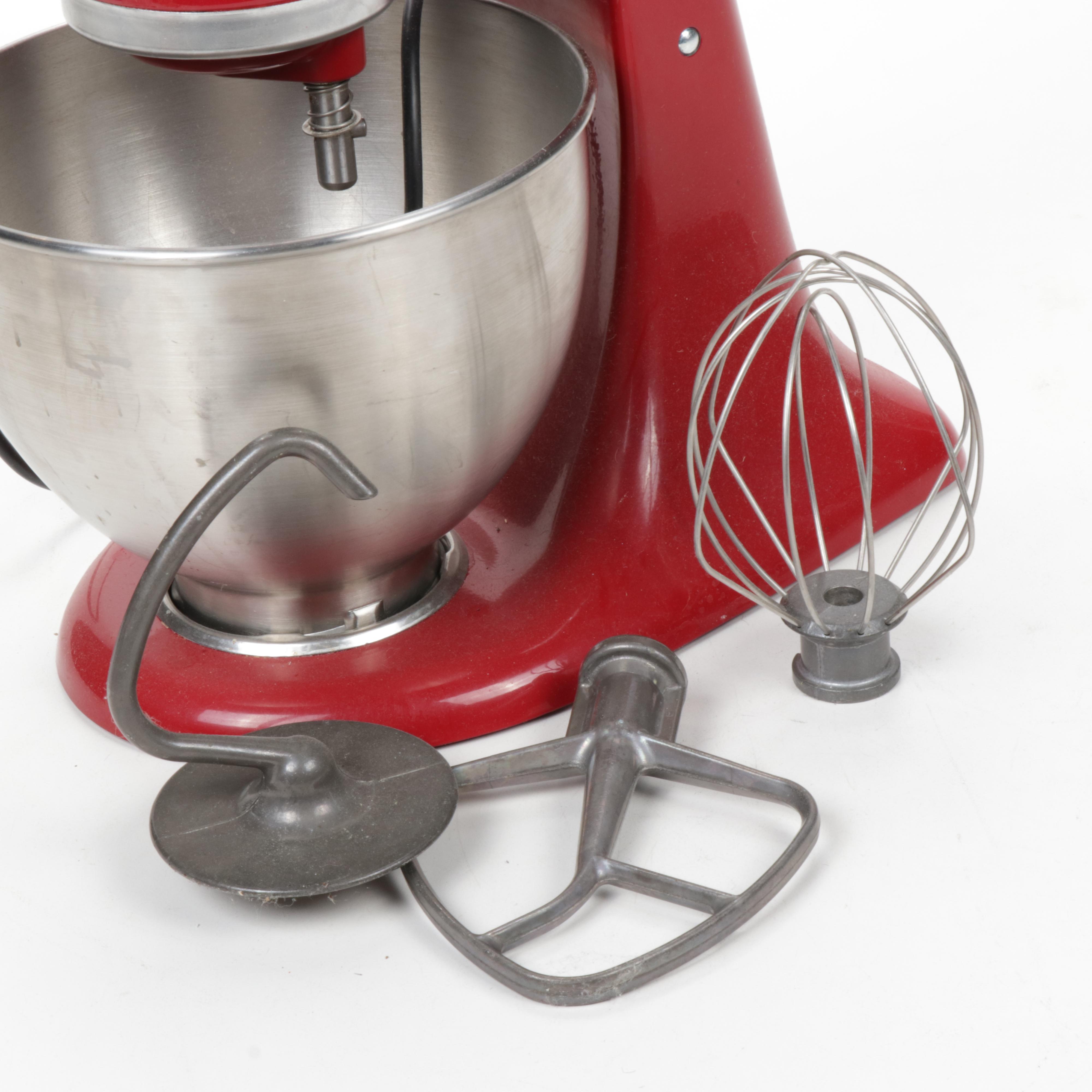 KitchenAid "Ultra Power" Red Stand Mixer with Attachements EBTH