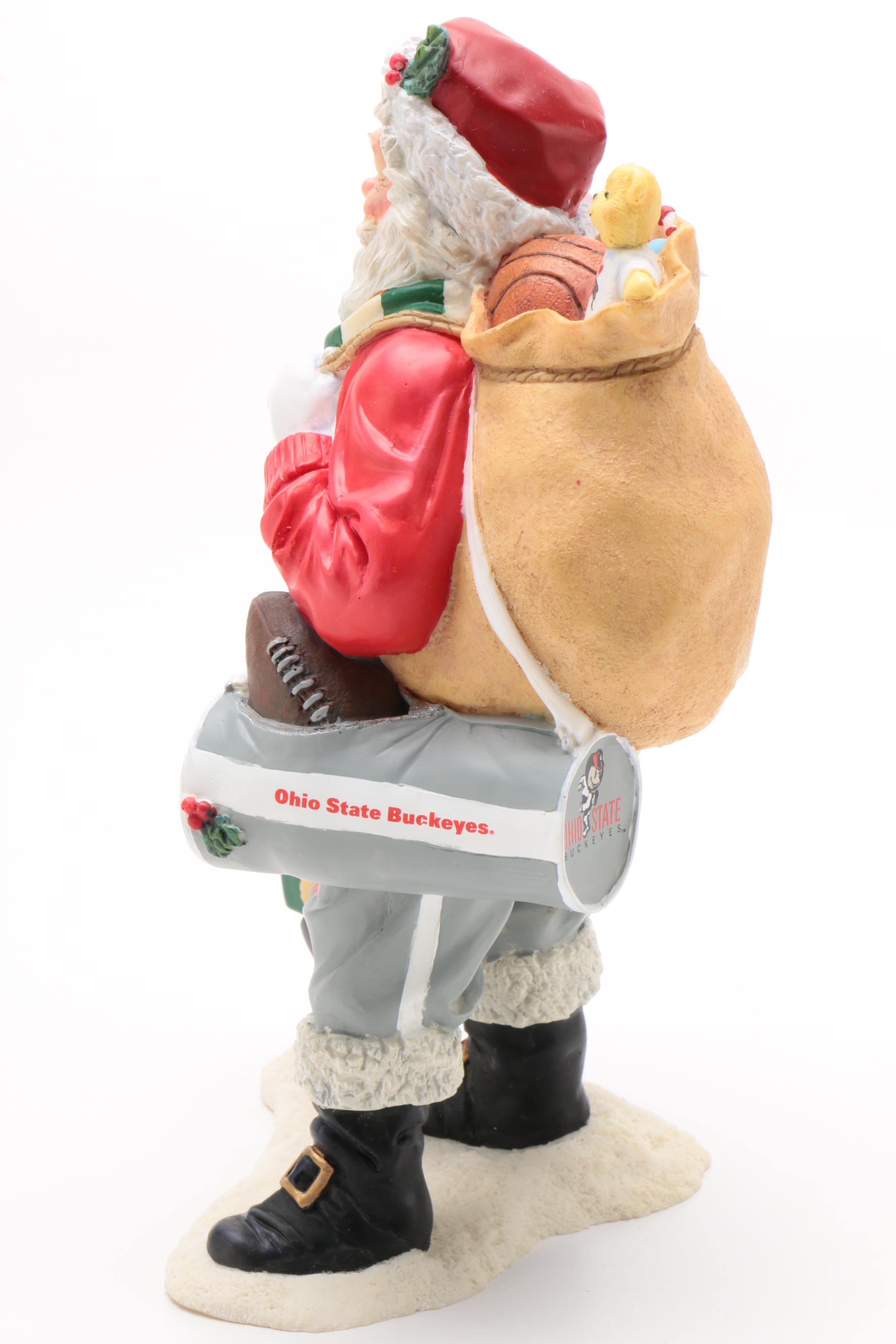 Danbury Mint Ohio State Figure Including Santa and Brutus Buckeye