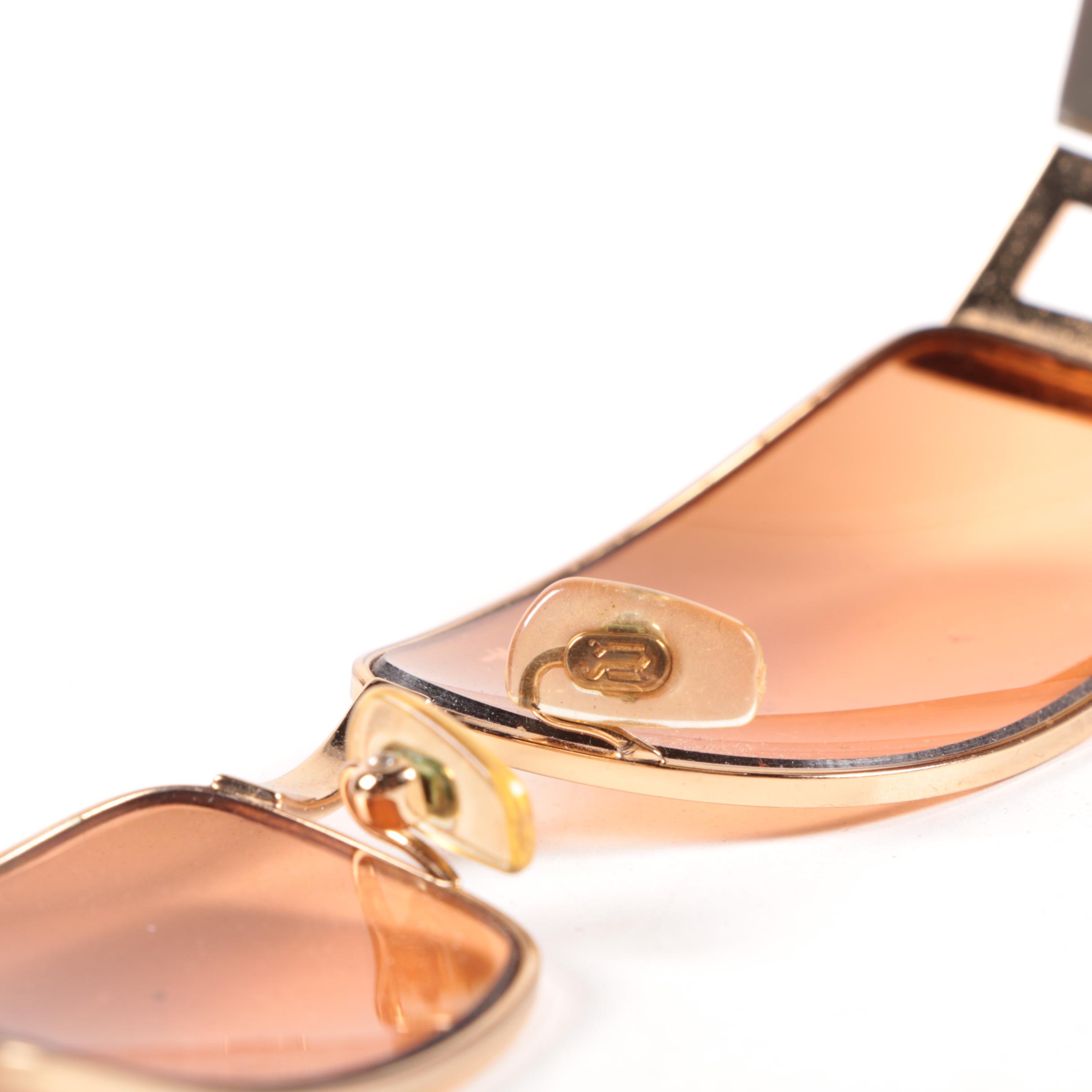 Versace 2021 Sunglasses with Havana Stems and Medusa Head Accents EBTH