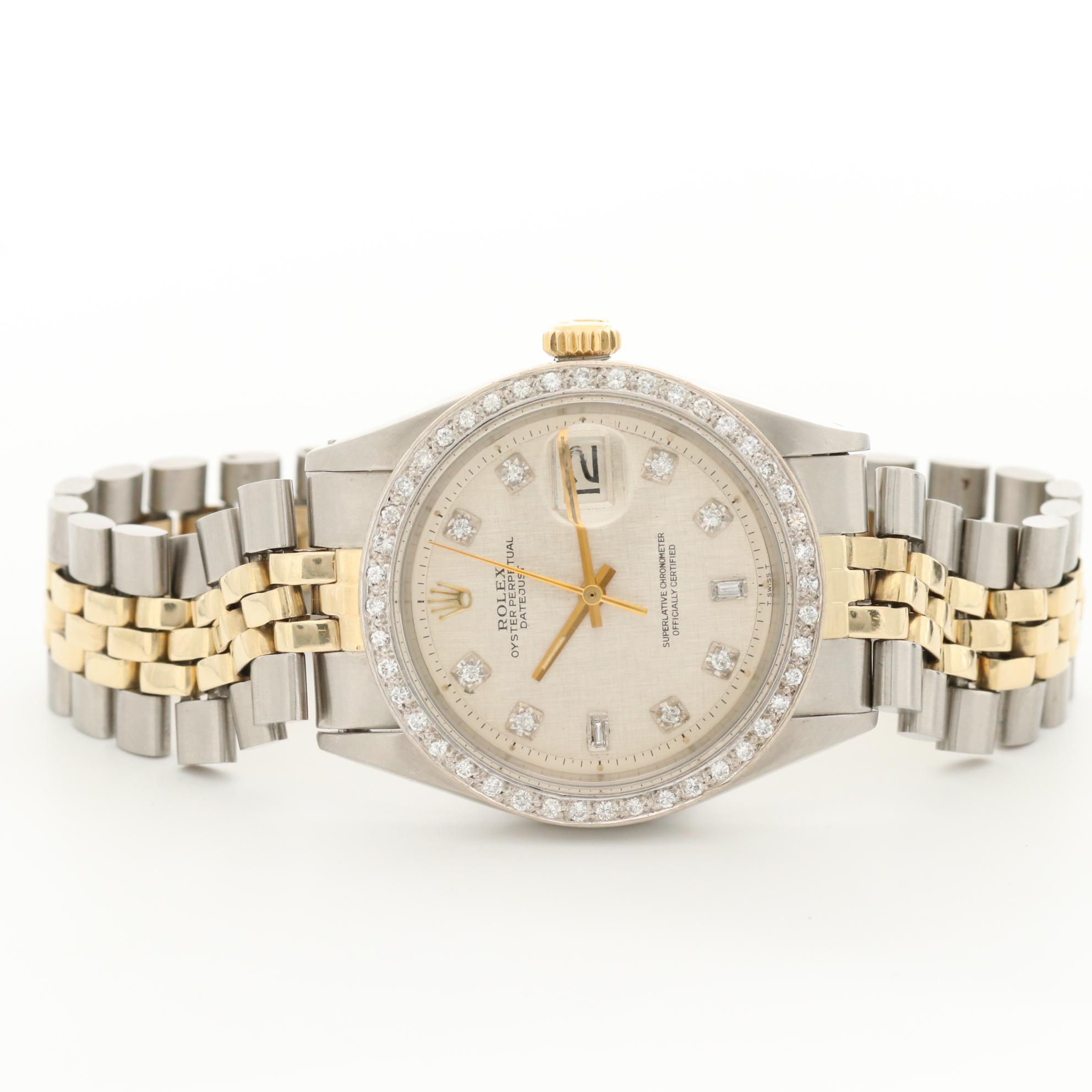 rolex datejust 14k